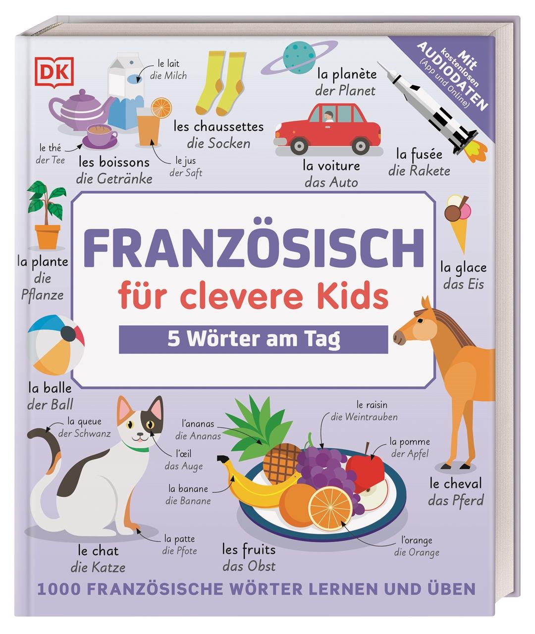 Vorderes Coverbild Französisch für clevere Kids - 5 Wörter am Tag