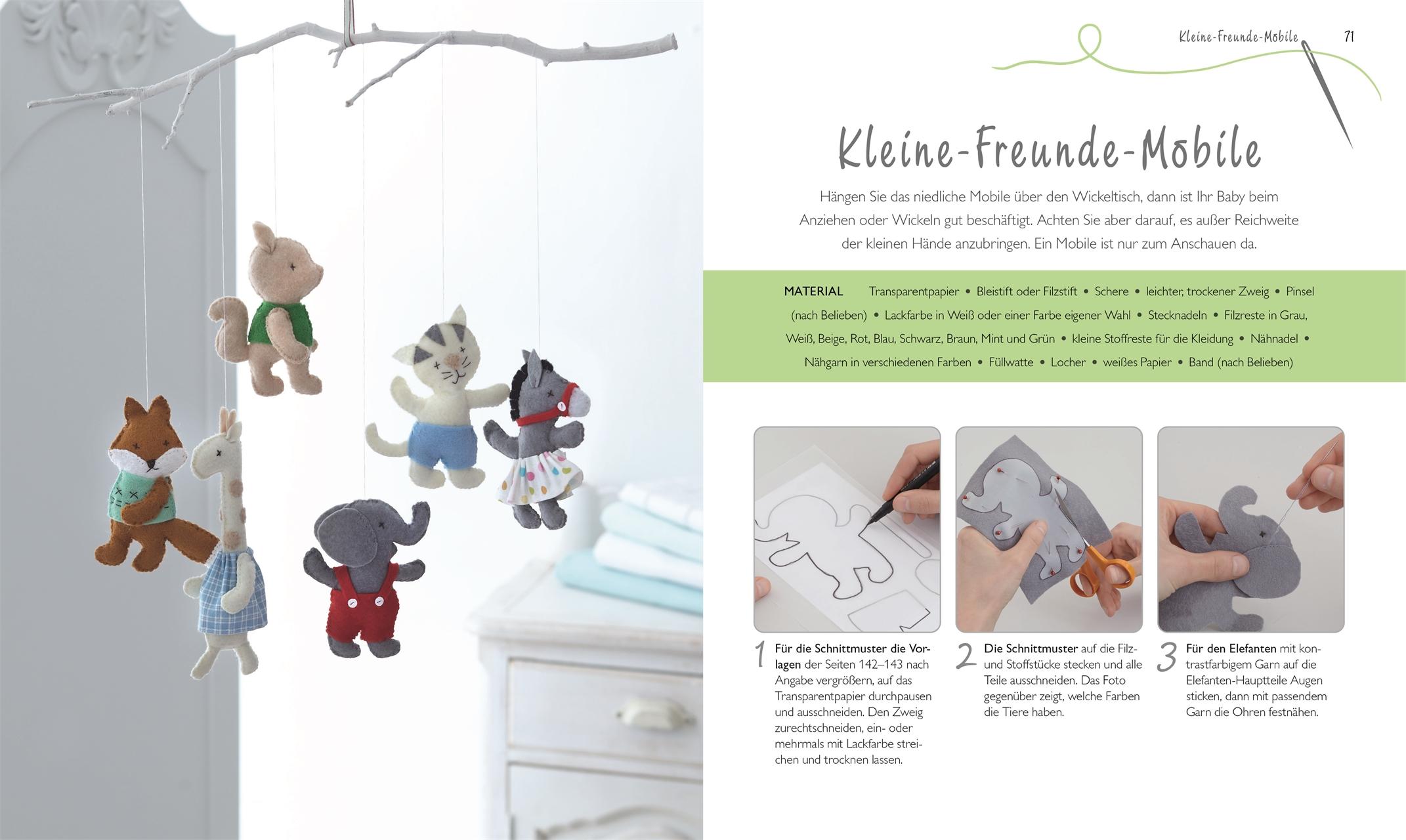 Beispielinhalt (Bild) Nähideen fürs Baby