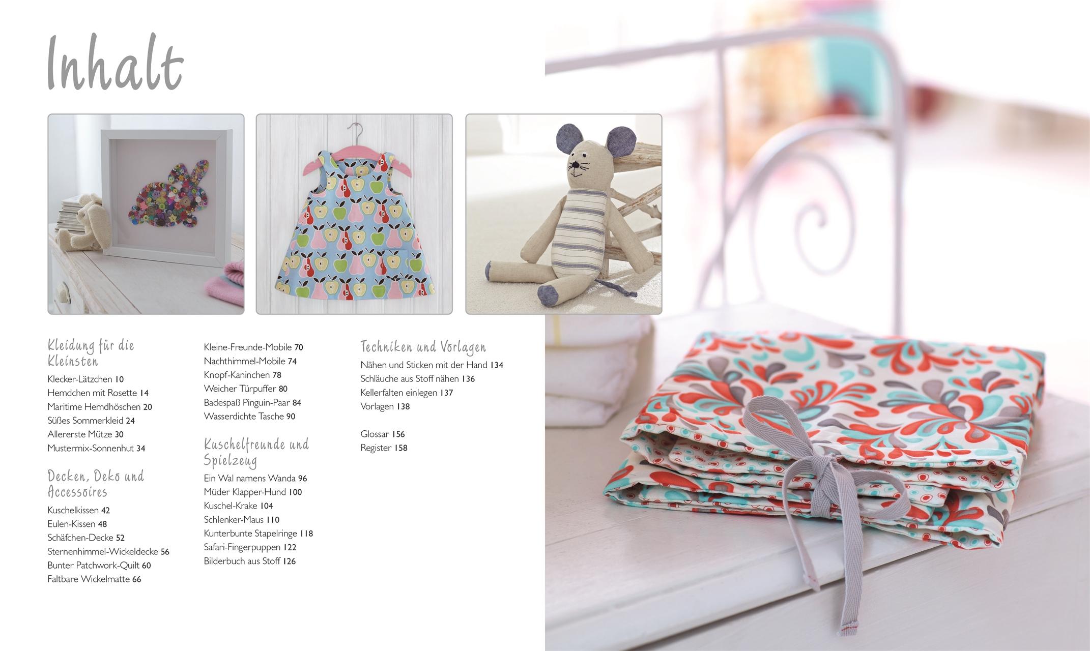 Beispielinhalt (Bild) Nähideen fürs Baby