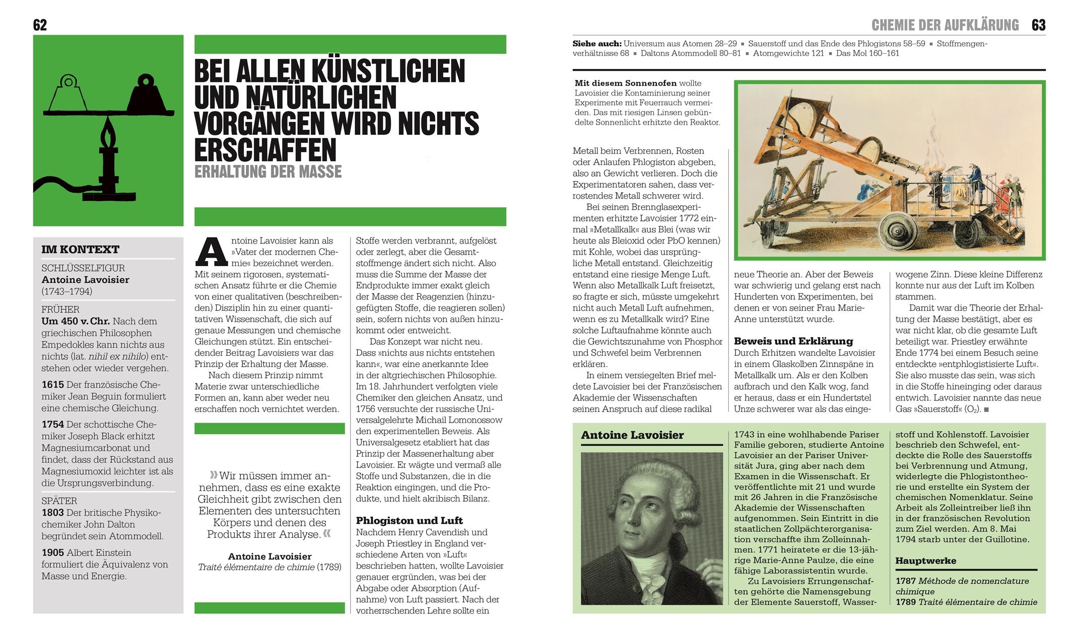 Beispielinhalt (Bild) Big Ideas. Das Chemie-Buch