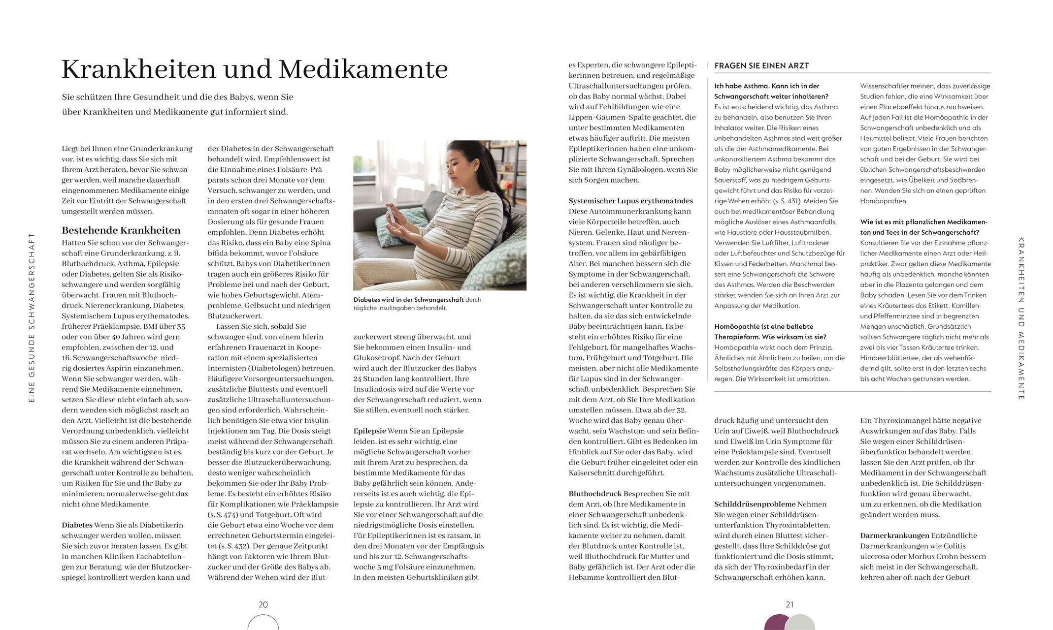 Beispielinhalt (Bild) Alles über meine Schwangerschaft Tag für Tag