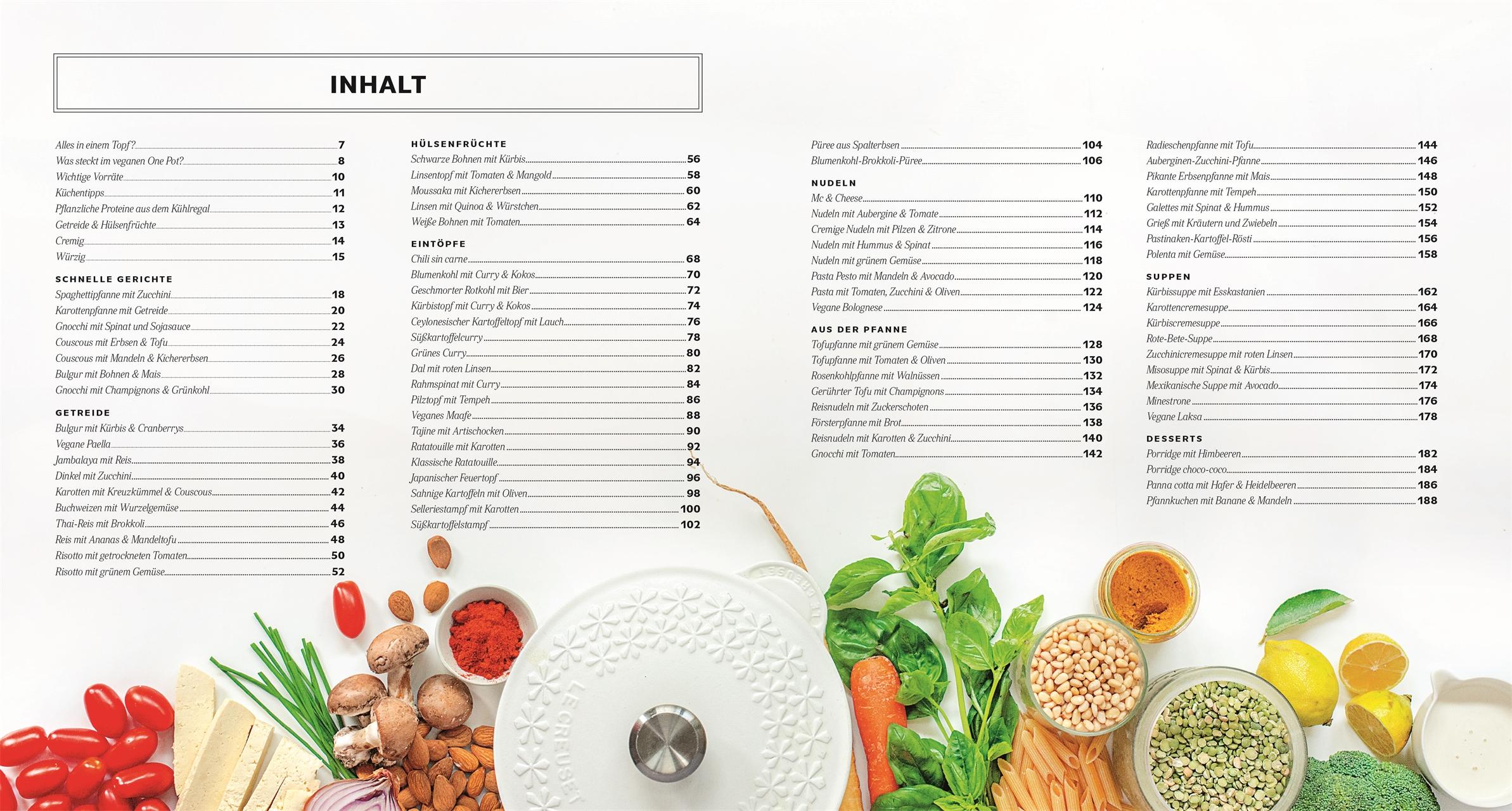 Beispielinhalt (Bild) Vegan One Pot
