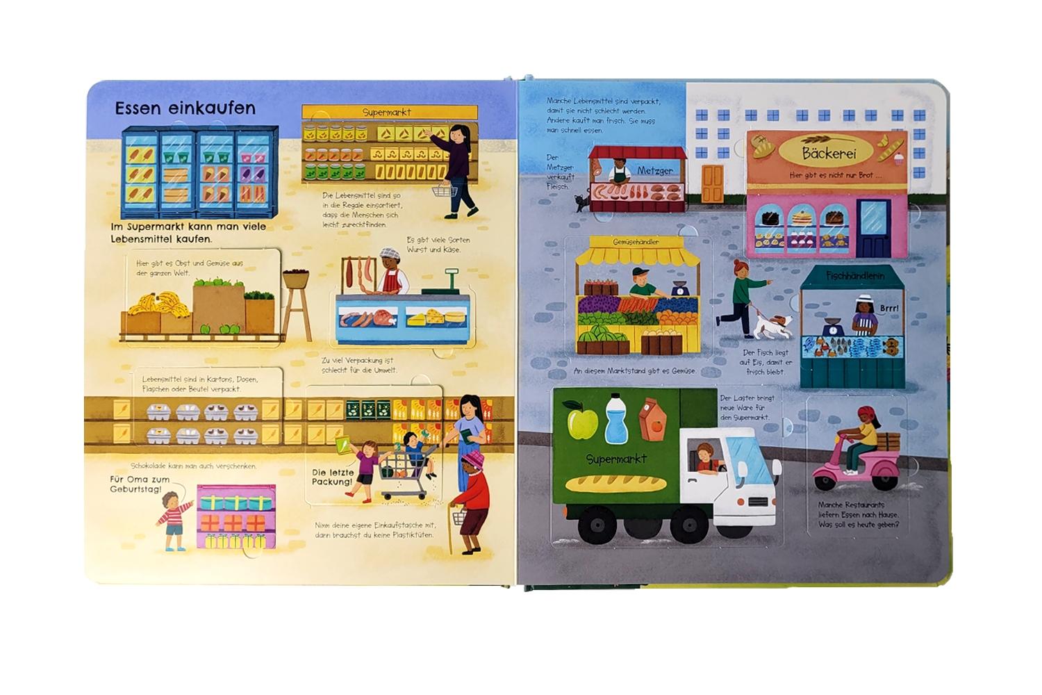Beispielinhalt (Bild) Aufgeklappt und viel entdeckt! Das essen wir