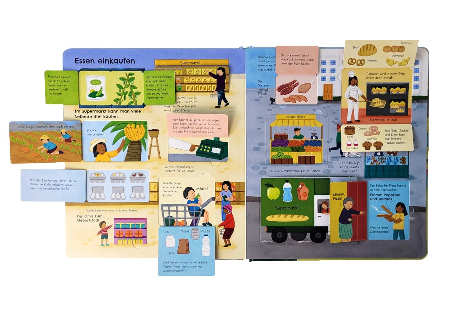 Beispielinhalt (Bild) Aufgeklappt und viel entdeckt! Das essen wir