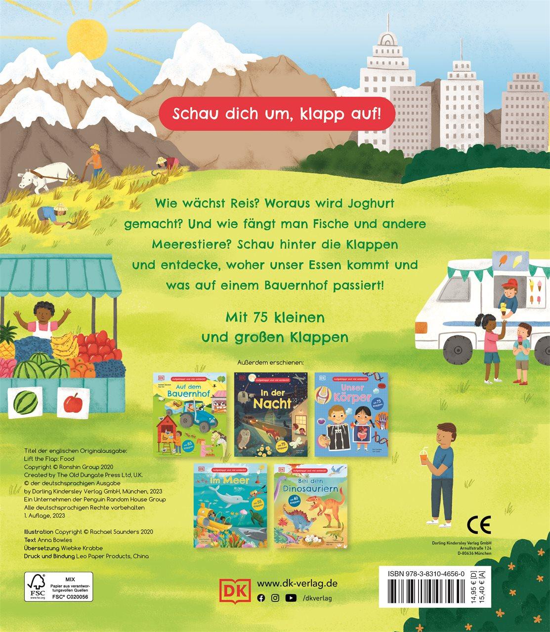 Rückseitencover Aufgeklappt und viel entdeckt! Das essen wir