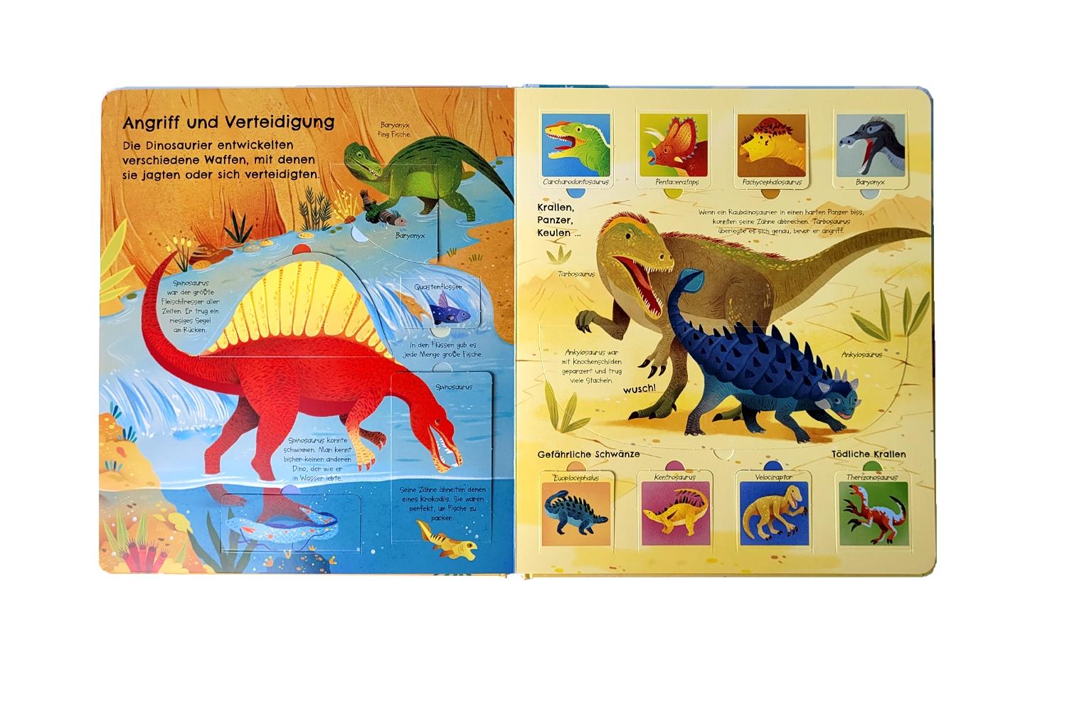 Beispielinhalt (Bild) Aufgeklappt und viel entdeckt! Bei den Dinosauriern