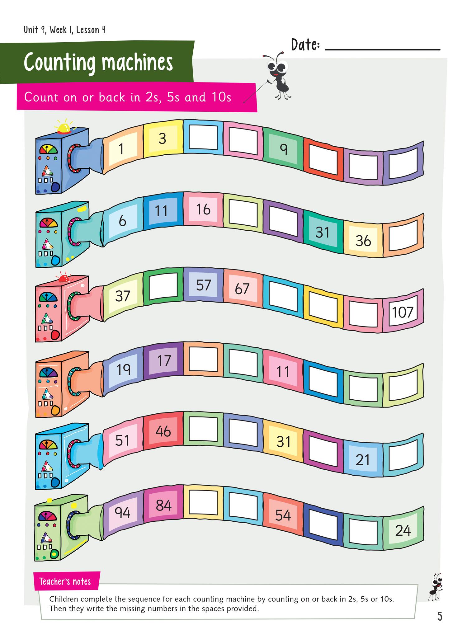 Beispielinhalt (Bild) Year 1 Activity Book 1c