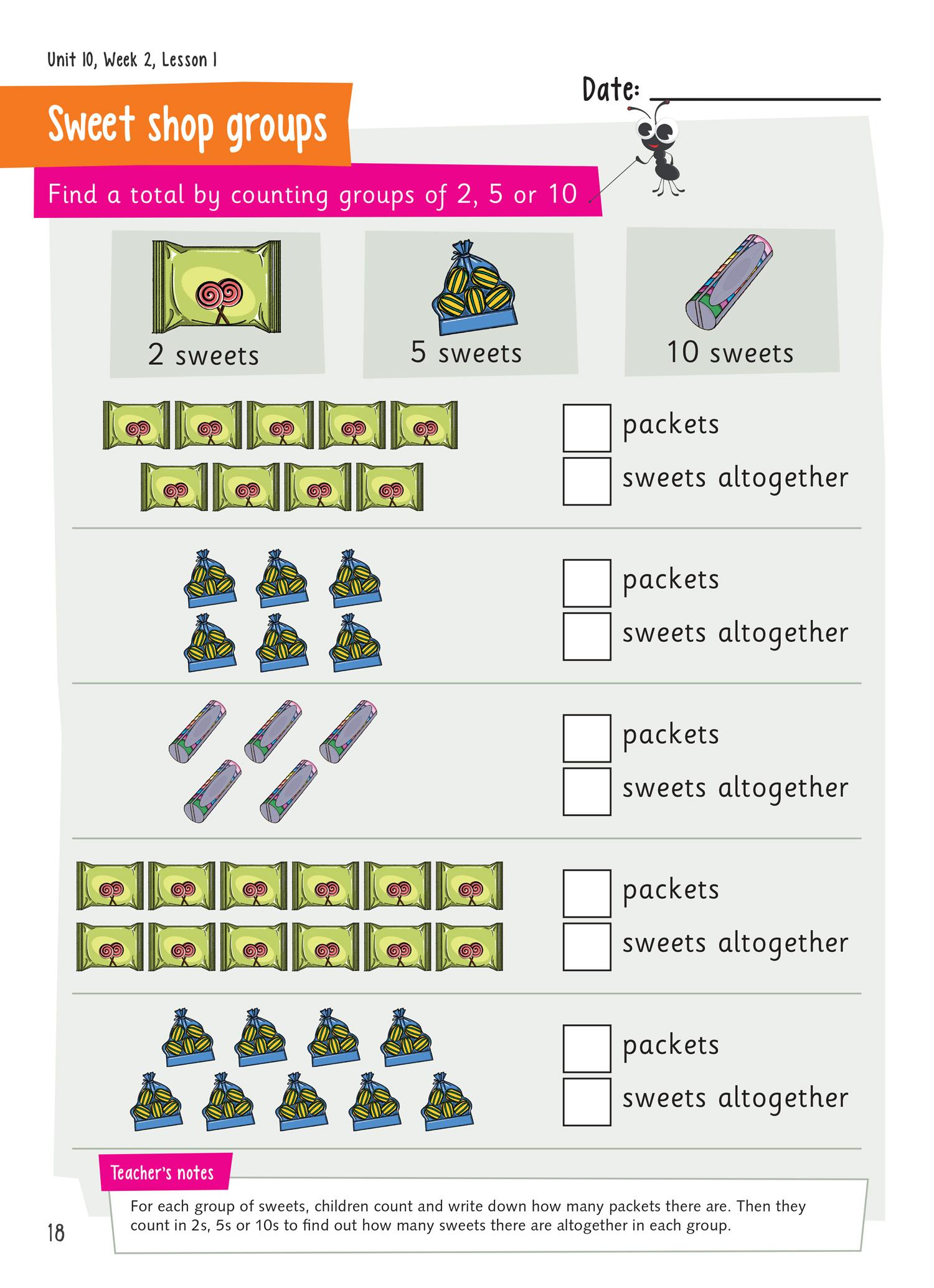 Beispielinhalt (Bild) Year 1 Activity Book 1c