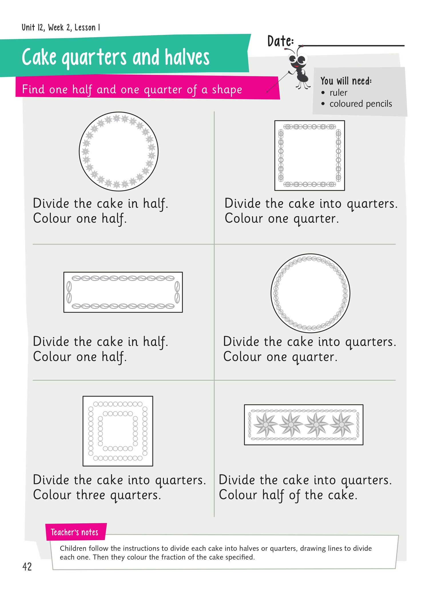 Beispielinhalt (Bild) Year 1 Activity Book 1c