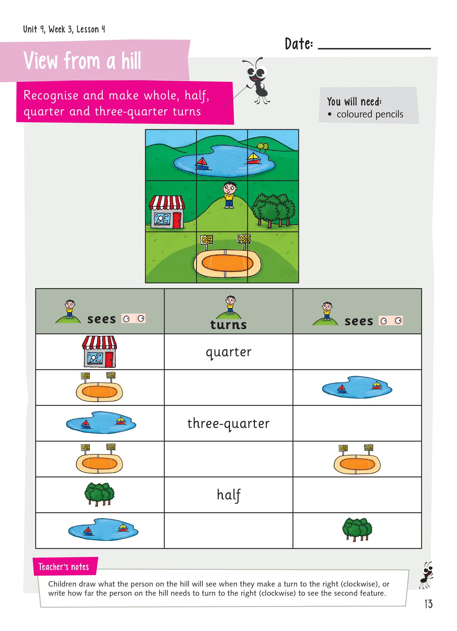 Beispielinhalt (Bild) Year 1 Activity Book 1c