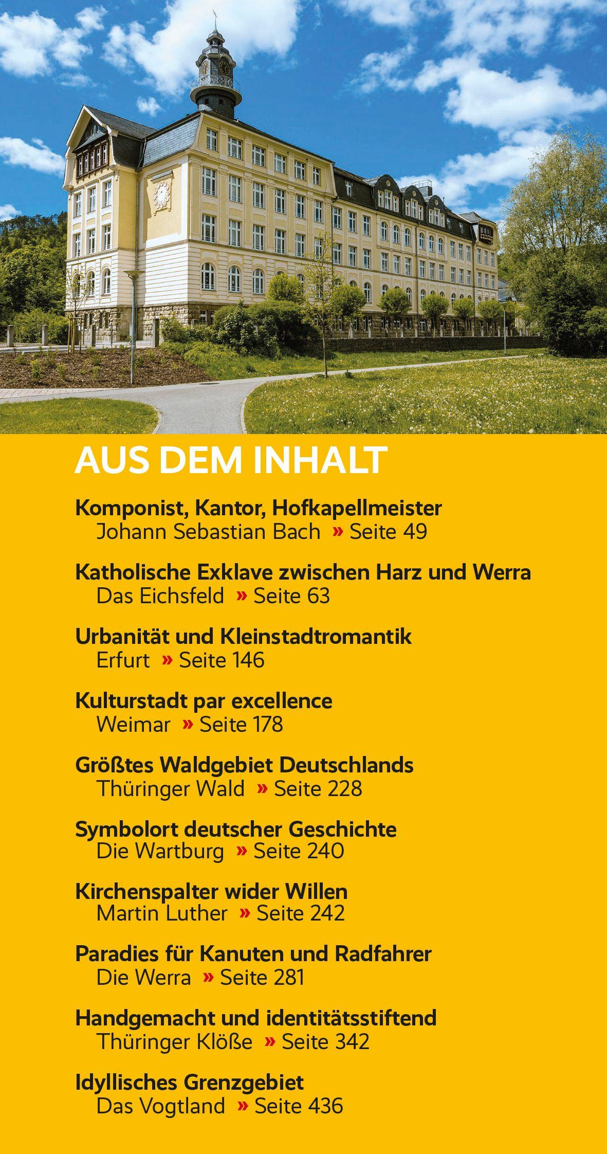 Beispielinhalt (Bild) TRESCHER Reiseführer Thüringen