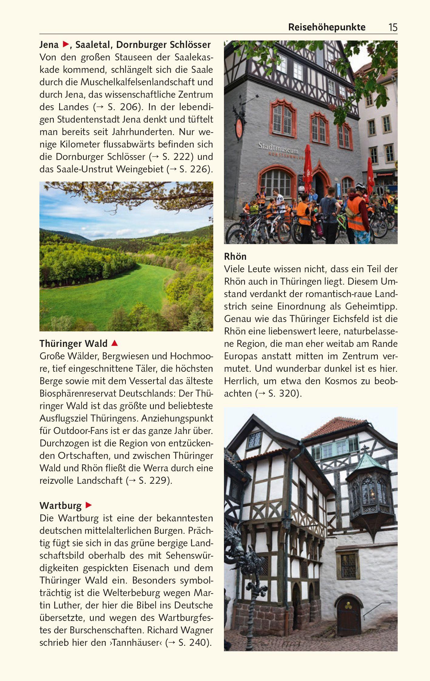 Beispielinhalt (Bild) TRESCHER Reiseführer Thüringen