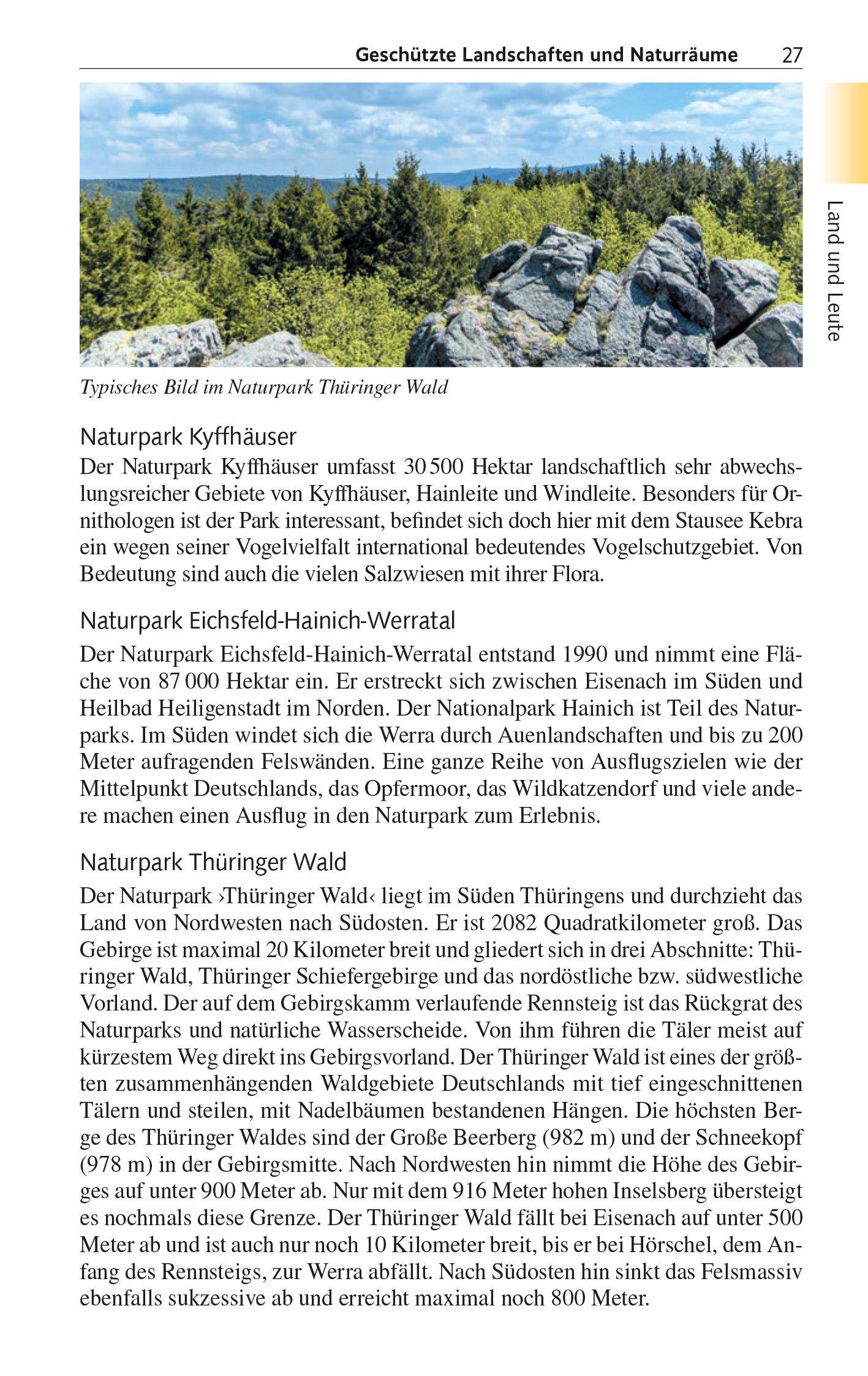 Beispielinhalt (Bild) TRESCHER Reiseführer Thüringen