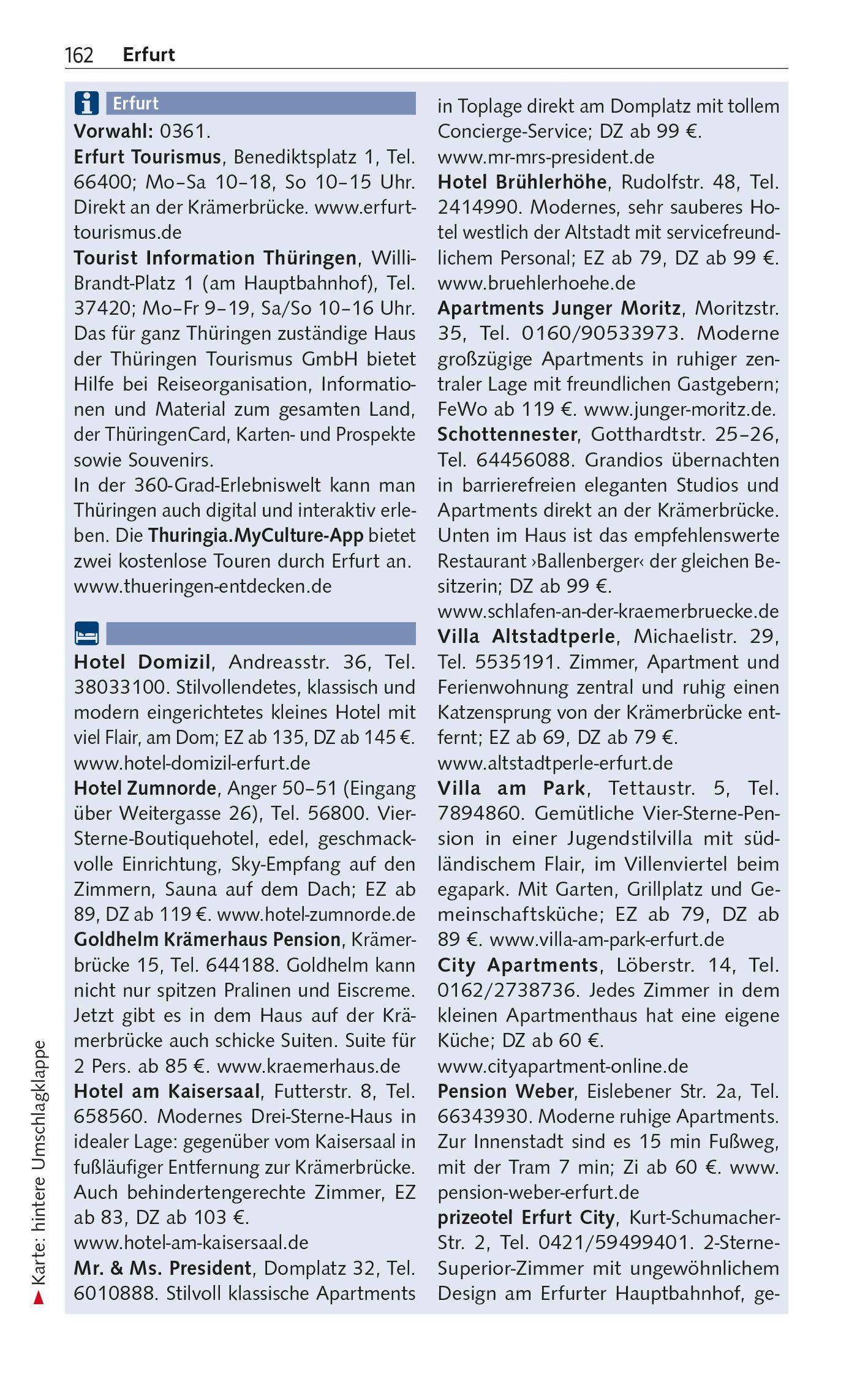 Beispielinhalt (Bild) TRESCHER Reiseführer Thüringen