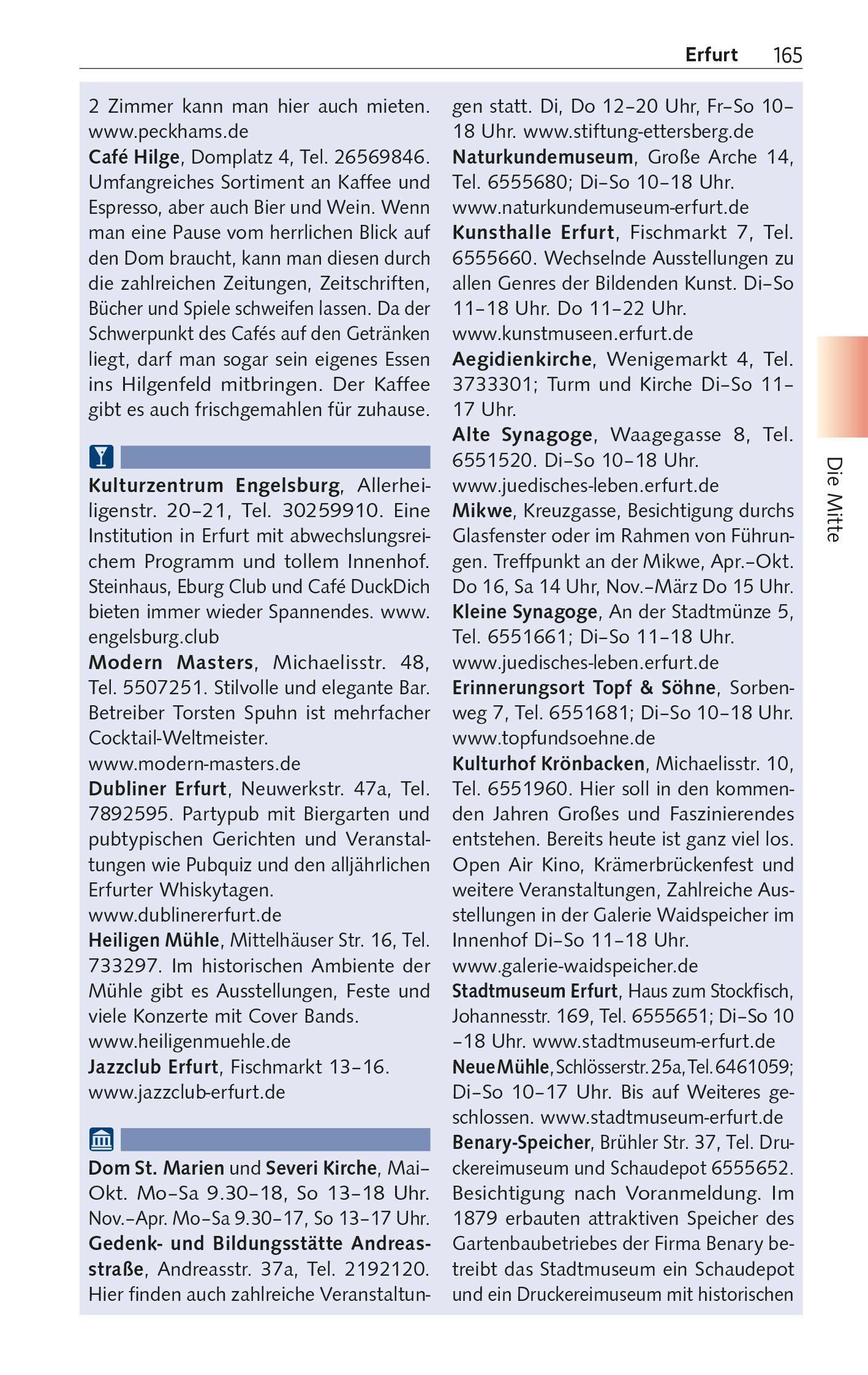 Beispielinhalt (Bild) TRESCHER Reiseführer Thüringen