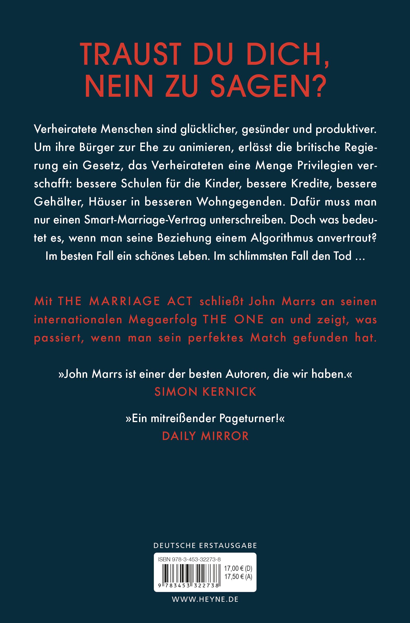 Beispielinhalt (Bild) The Marriage Act - Bis der Tod euch scheidet