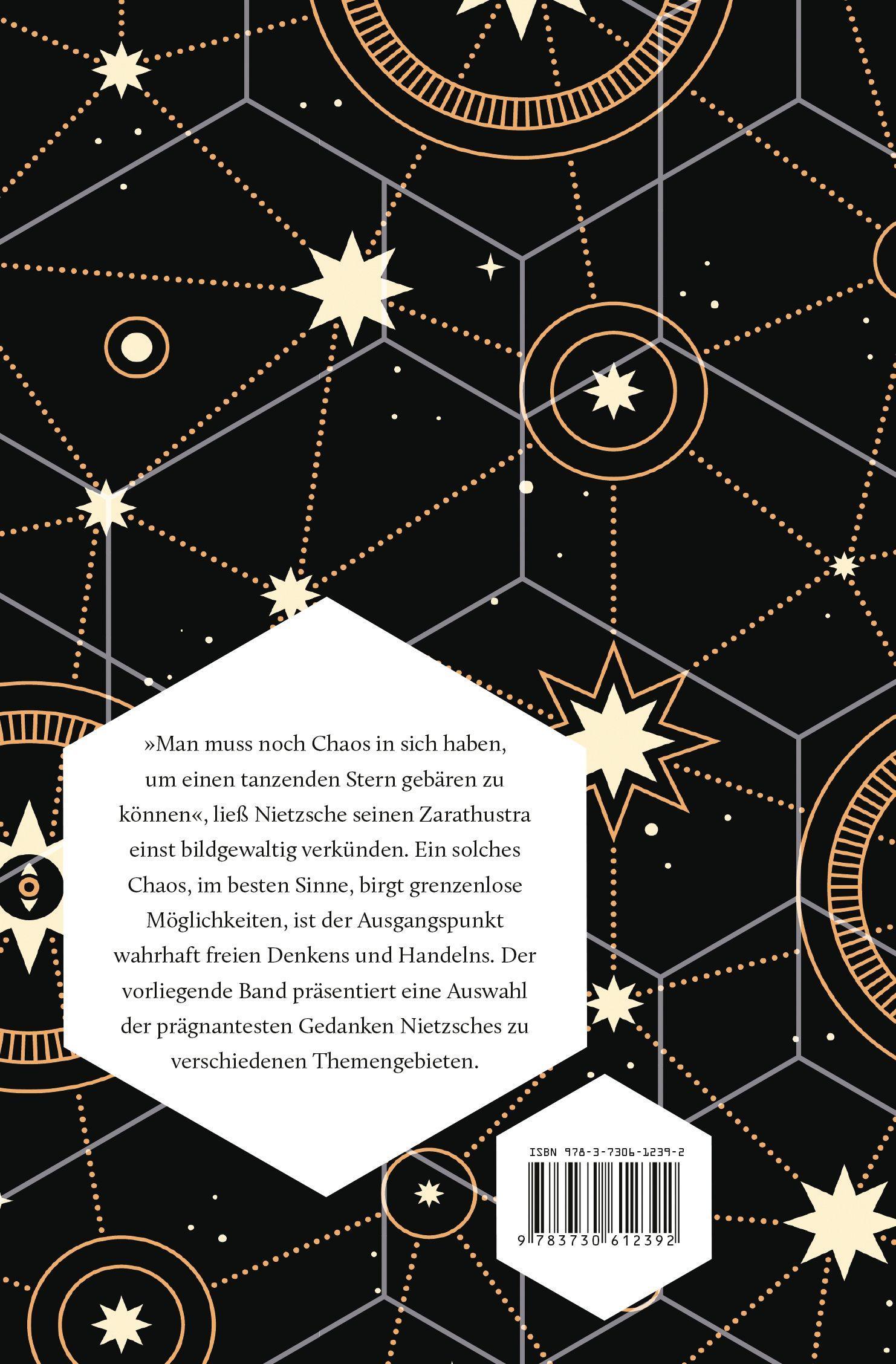 Beispielinhalt (Bild) Friedrich Nietzsche, Der tanzende Stern. Weisheiten und Erkenntnisse