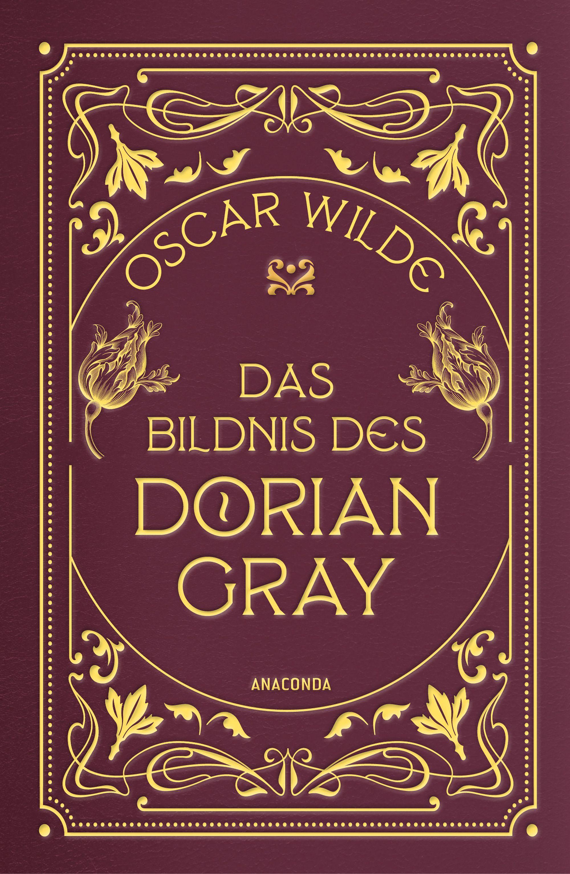 Vorderes Coverbild Das Bildnis des Dorian Gray. Gebunden In Cabra-Leder mit Goldprägung