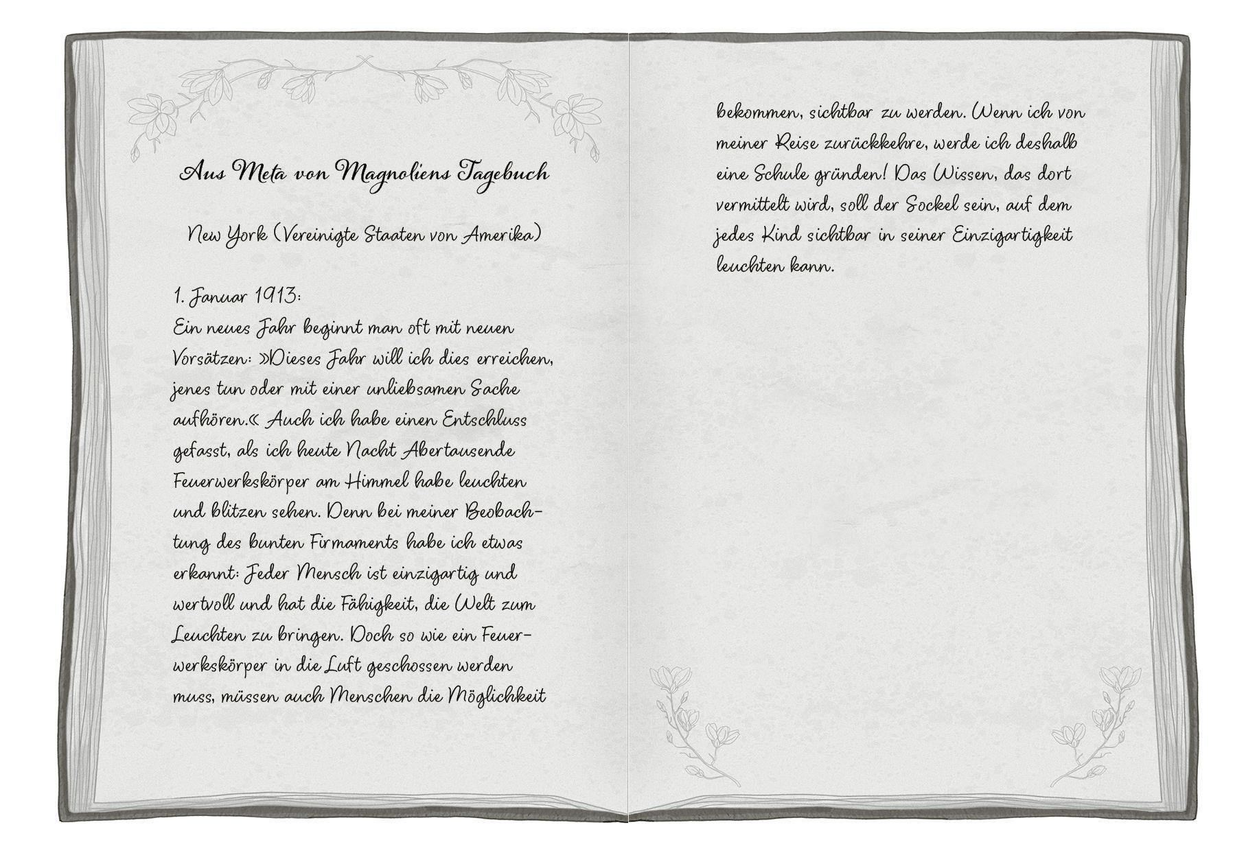 Beispielinhalt (Bild) Der fabelhafte Herr Blomster - Ein Schulkiosk voller Geheimnisse