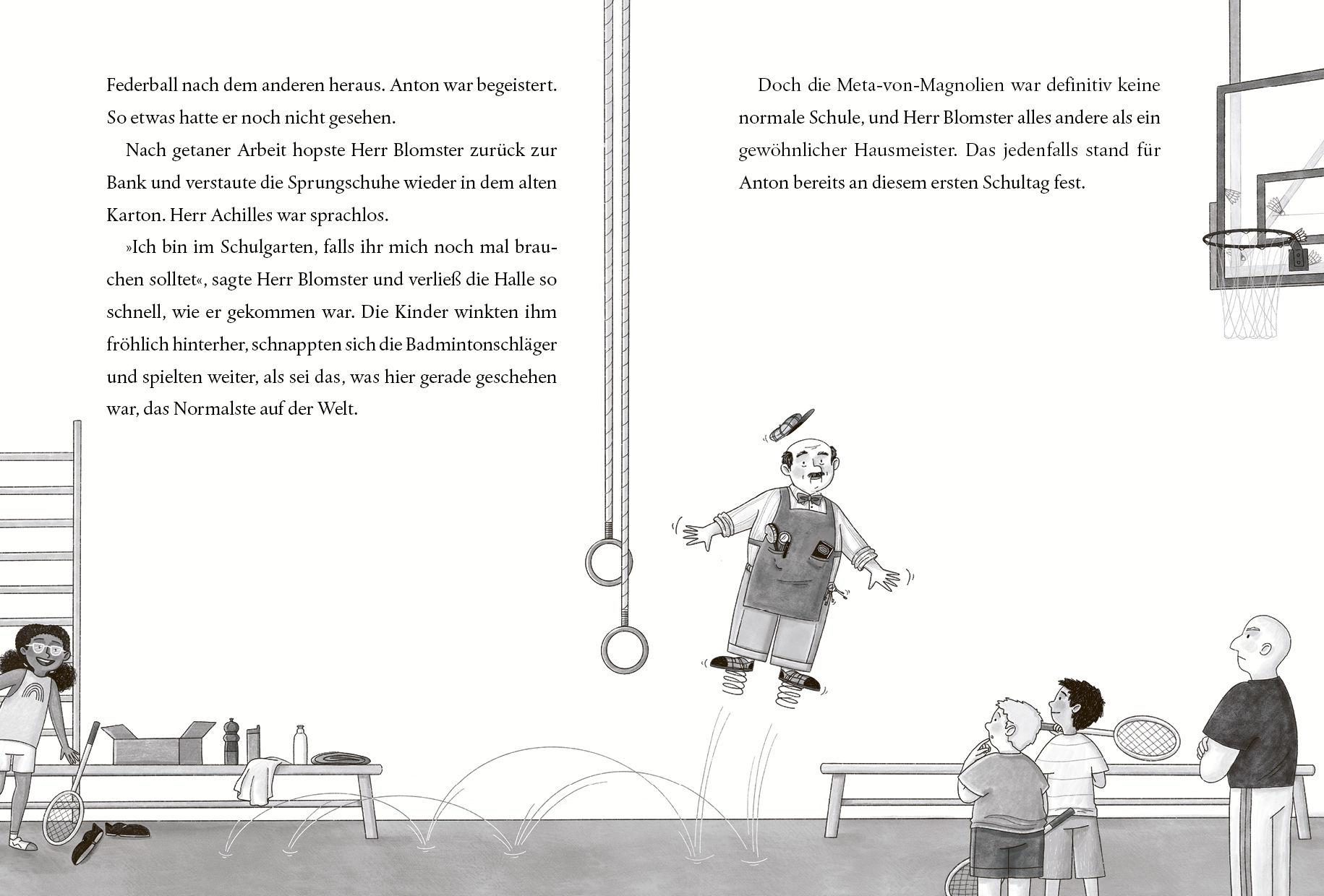 Beispielinhalt (Bild) Der fabelhafte Herr Blomster - Ein Schulkiosk voller Geheimnisse