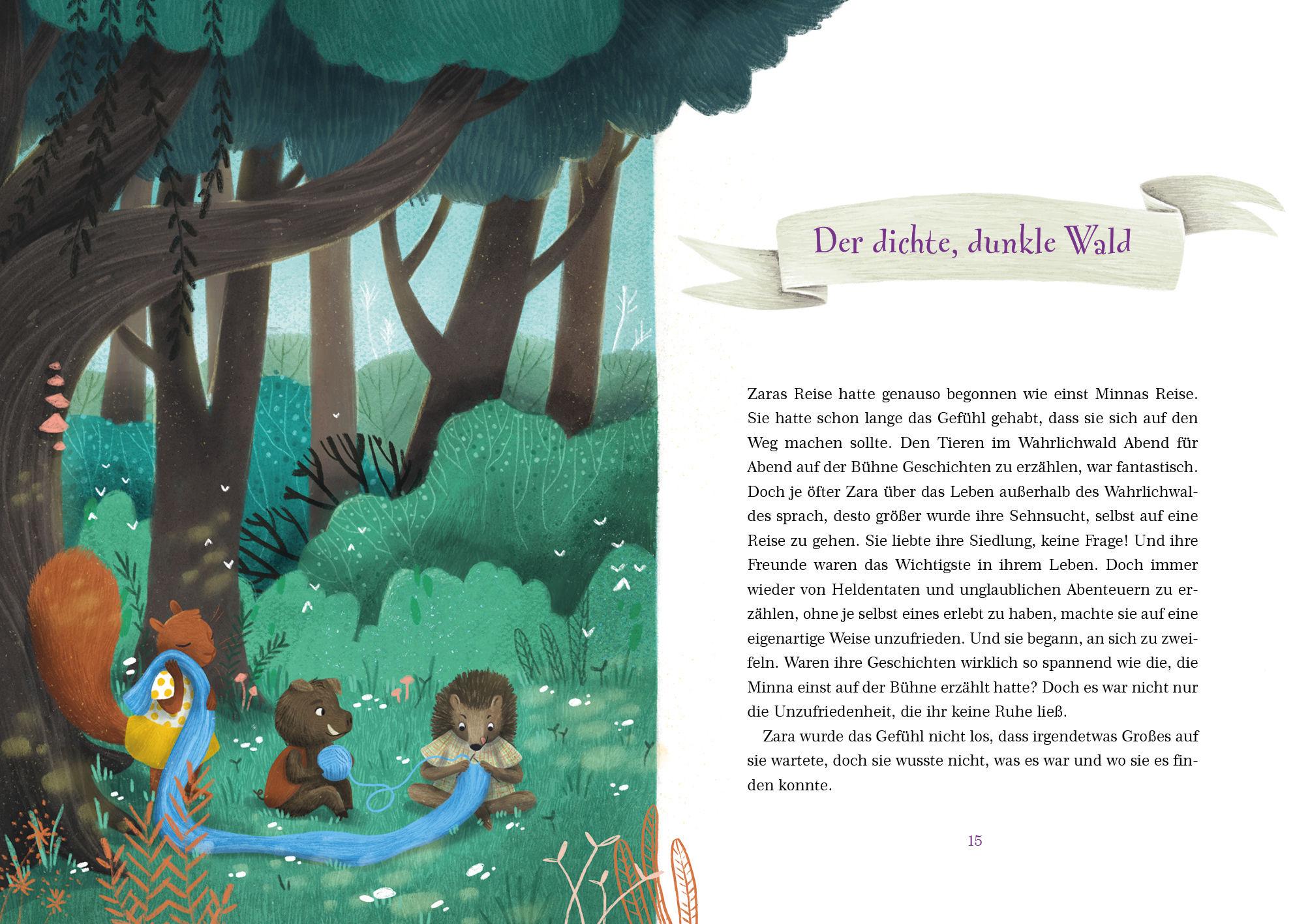 Beispielinhalt (Bild) Zara Zylinder - Die sagenhafte Reise durch das Jemandsland