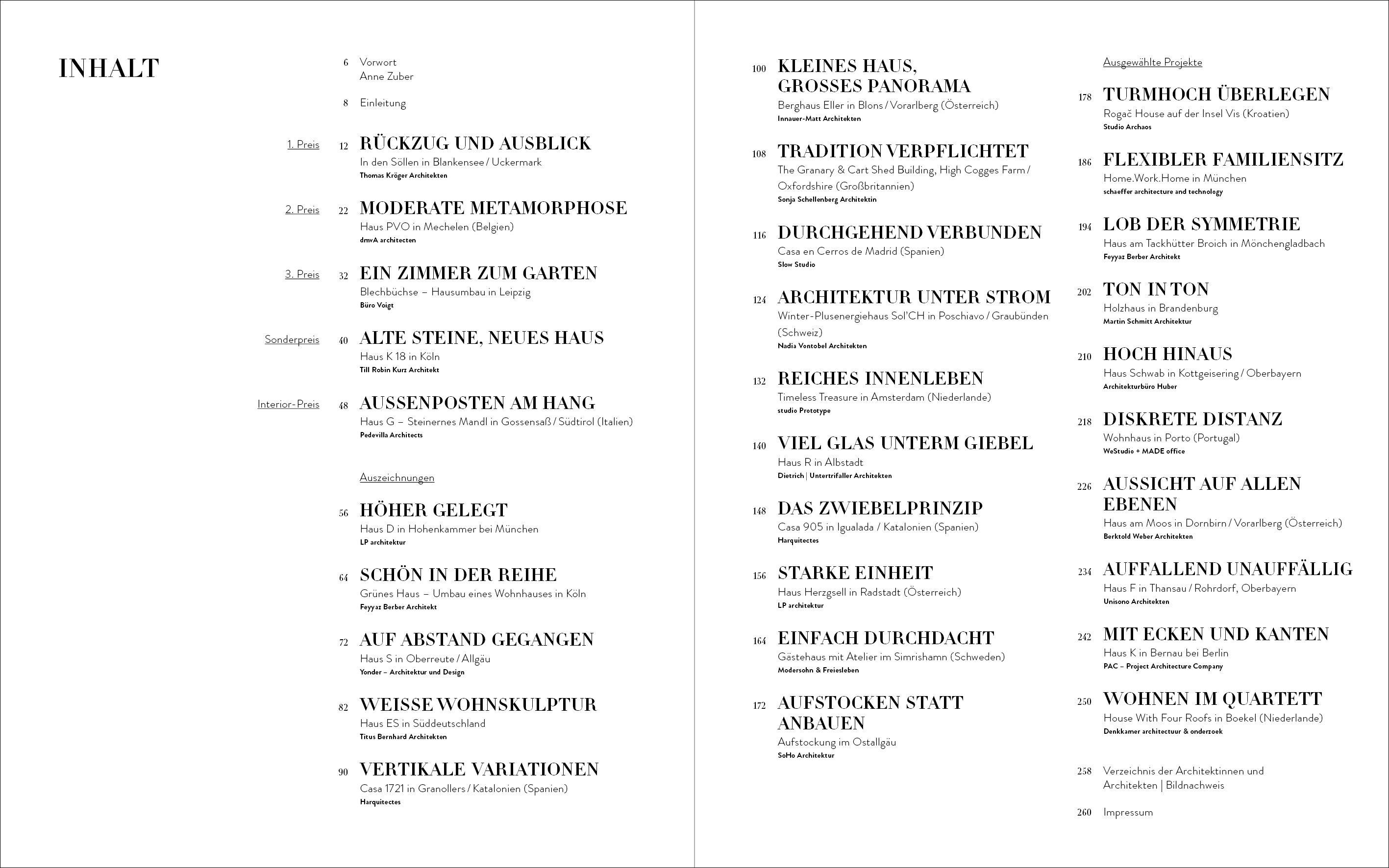 Beispielinhalt (Bild) Häuser fürs Leben