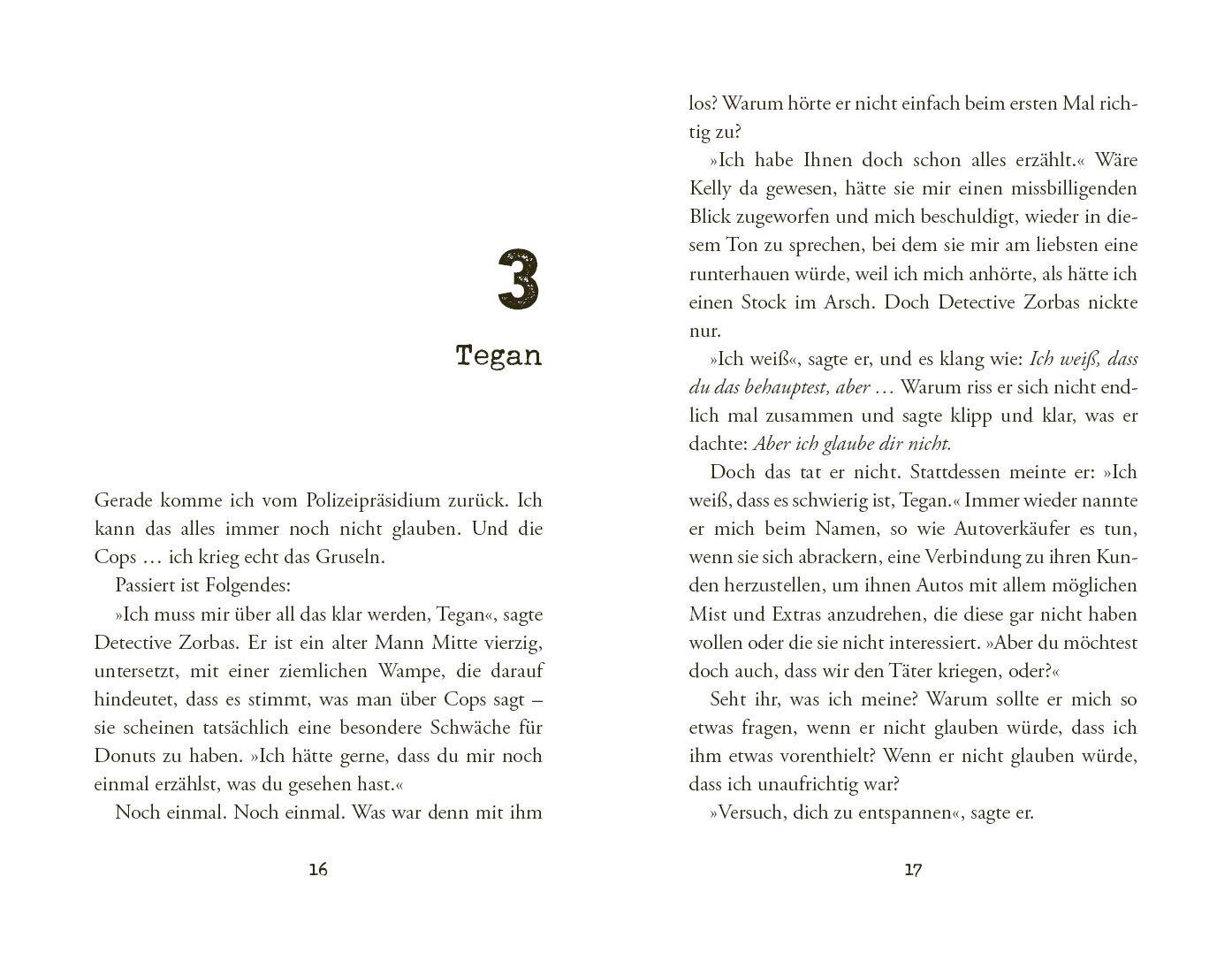 Beispielinhalt (Bild) Was ich sah und was ich tat