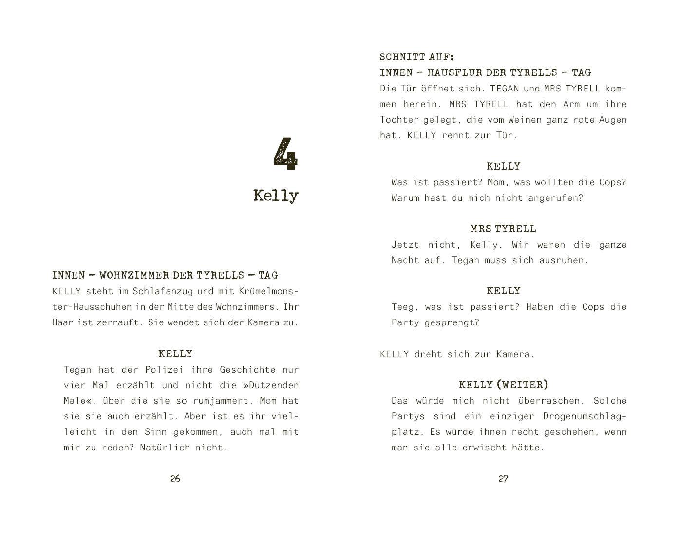 Beispielinhalt (Bild) Was ich sah und was ich tat