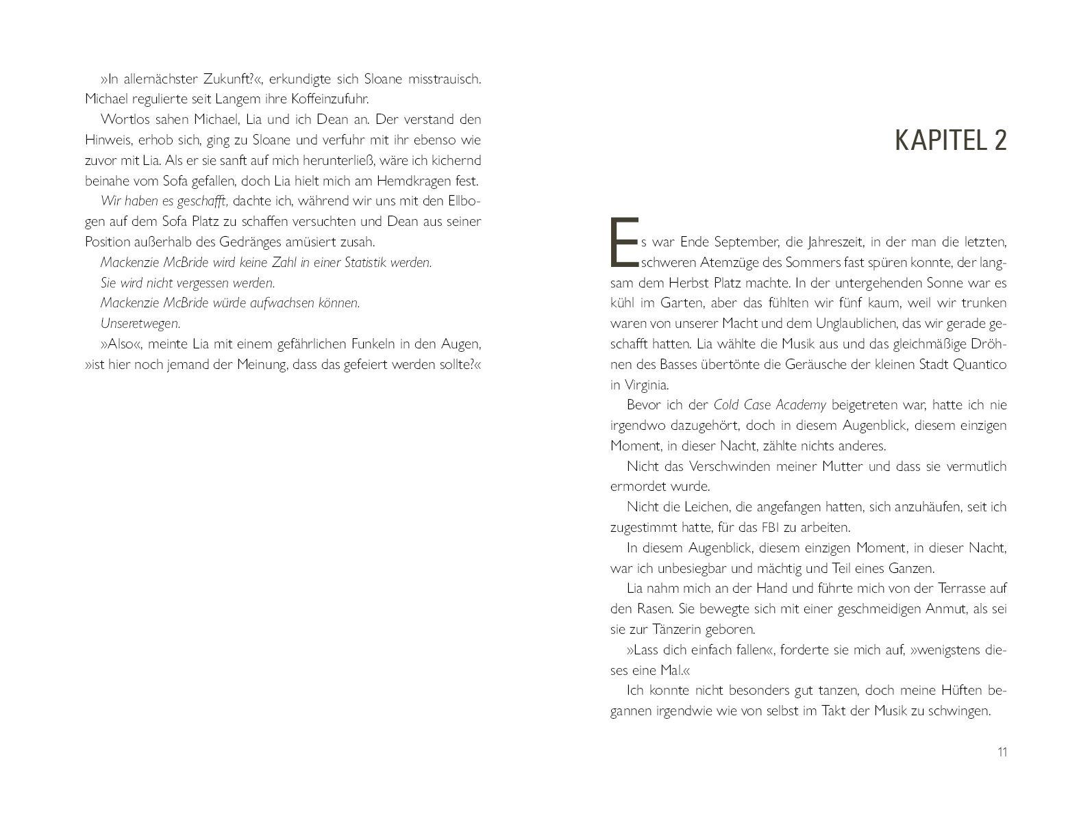 Beispielinhalt (Bild) Cold Case Academy - Ein tödliches Rätsel