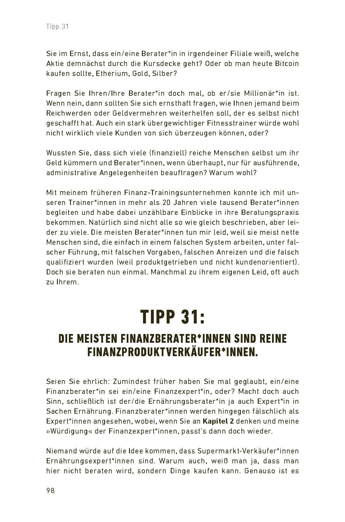 Beispielinhalt (Bild) Rette dein Geld