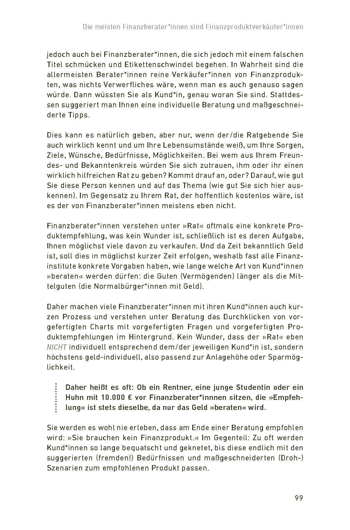 Beispielinhalt (Bild) Rette dein Geld