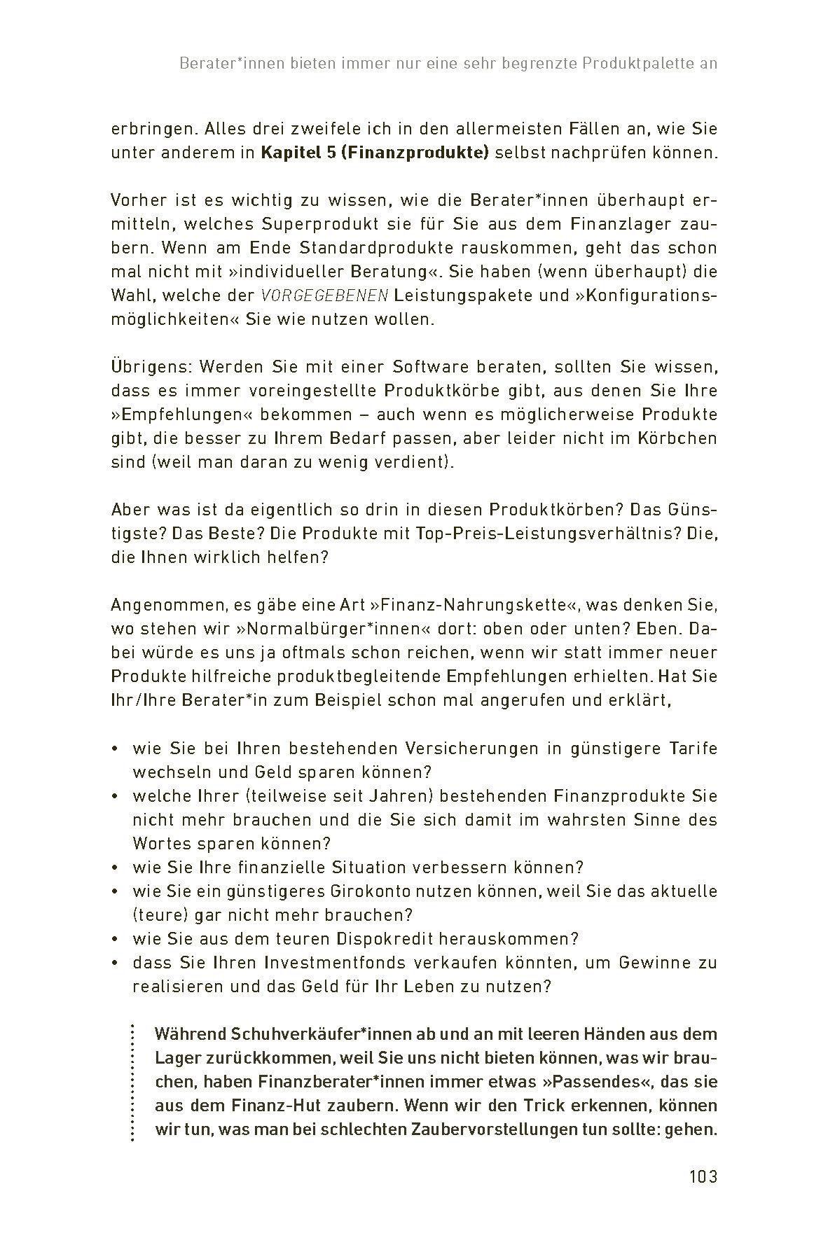 Beispielinhalt (Bild) Rette dein Geld