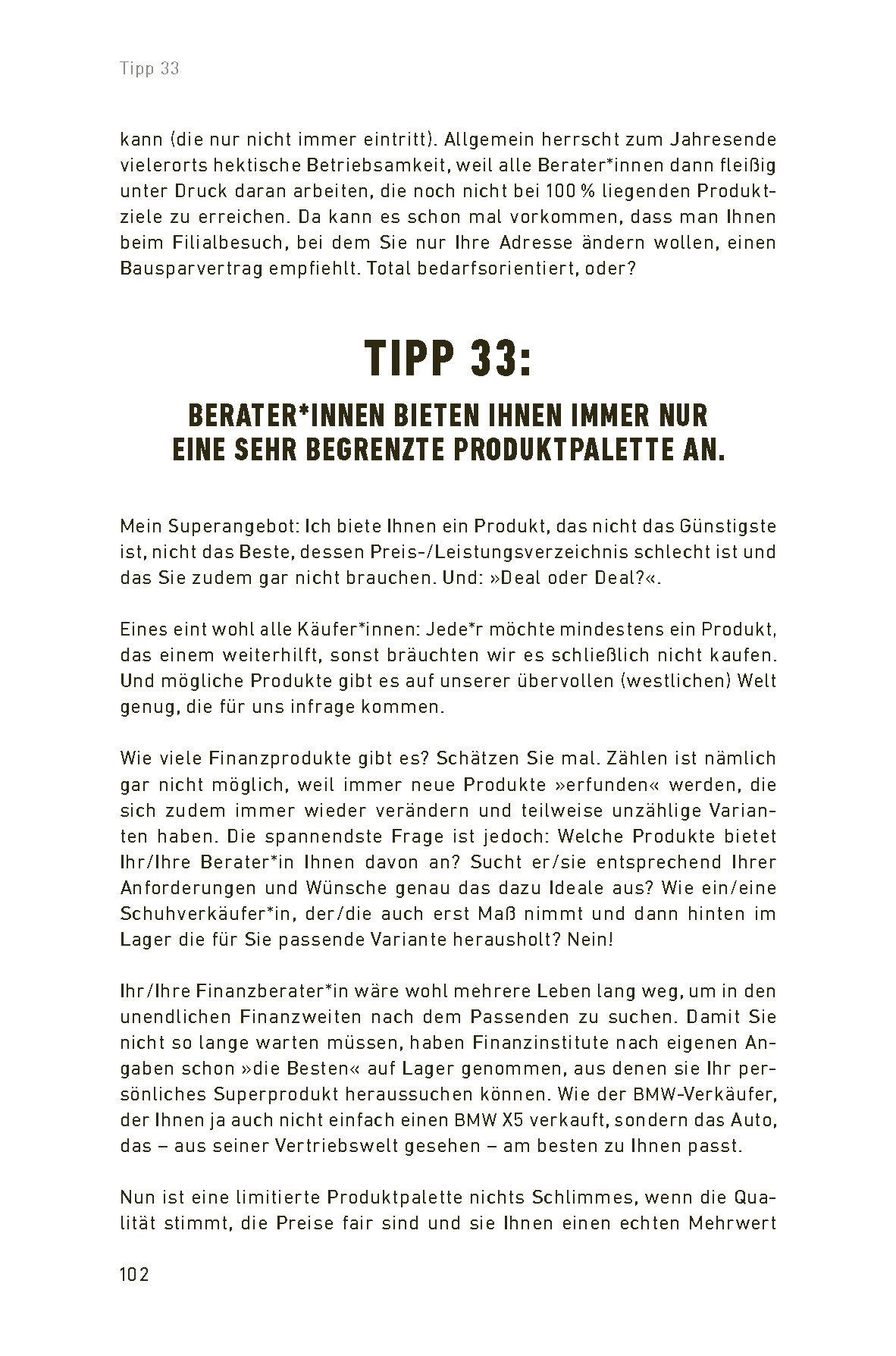 Beispielinhalt (Bild) Rette dein Geld