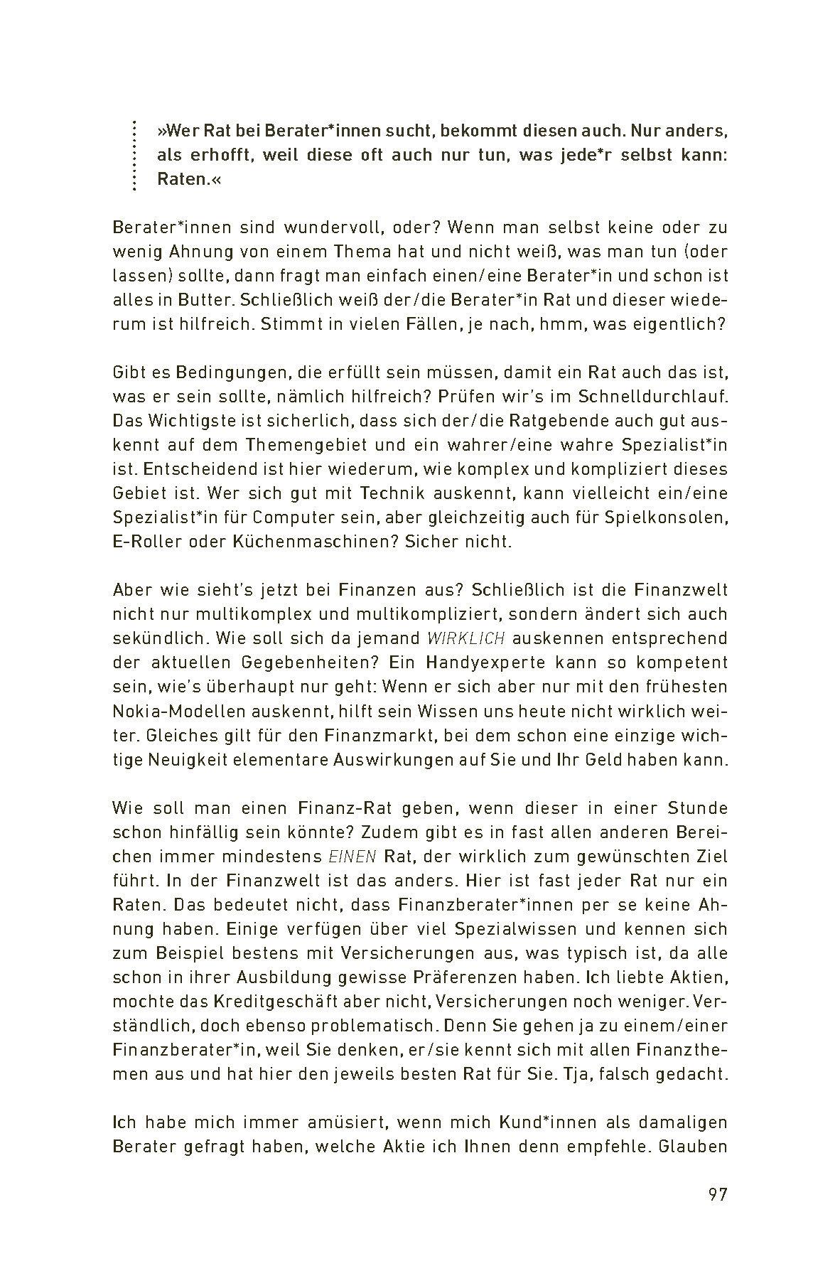 Beispielinhalt (Bild) Rette dein Geld