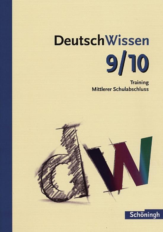 Vorderes Coverbild DeutschWissen. Training Mittlerer Schulabschluss