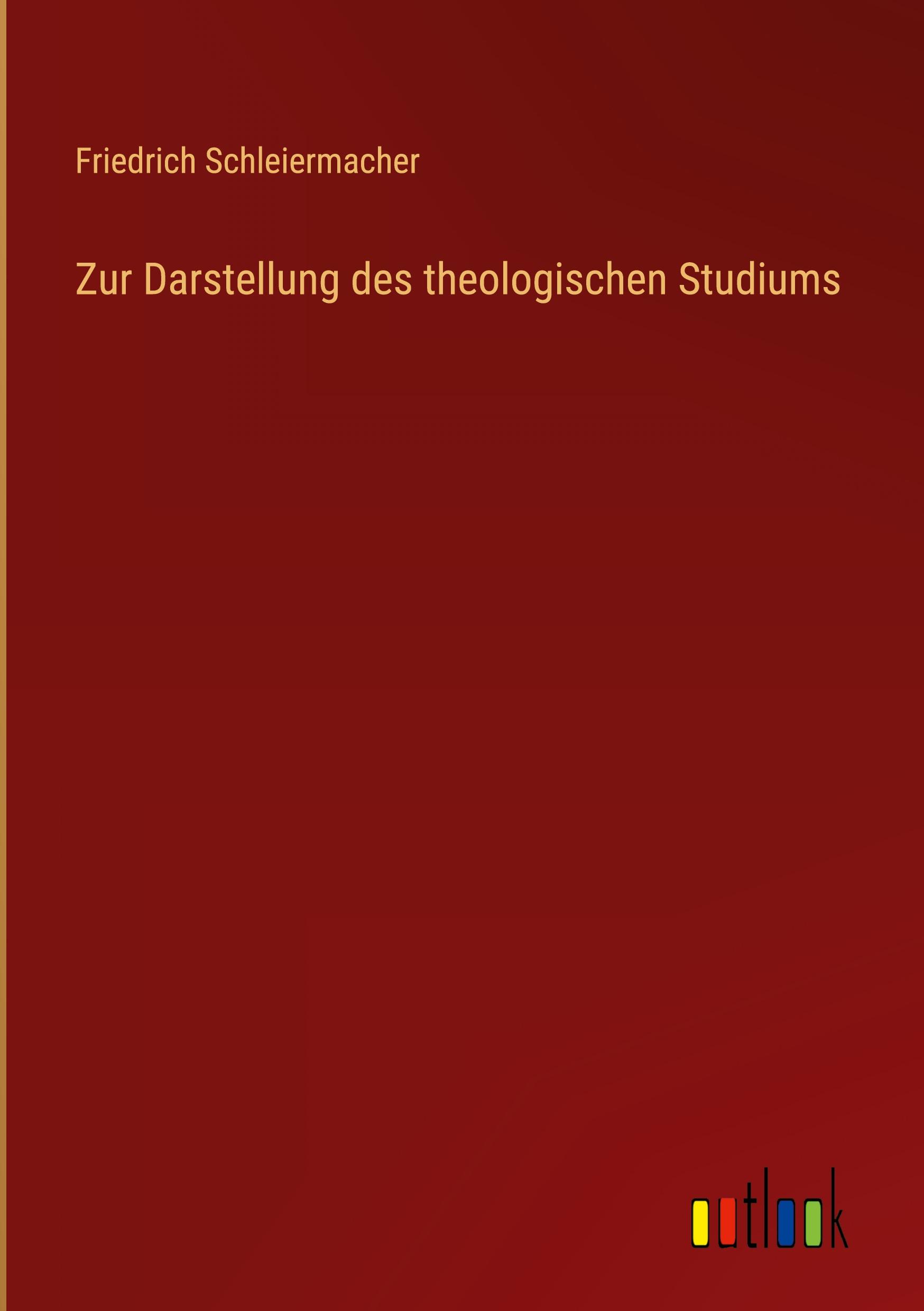 Vorderes Coverbild Zur Darstellung des theologischen Studiums