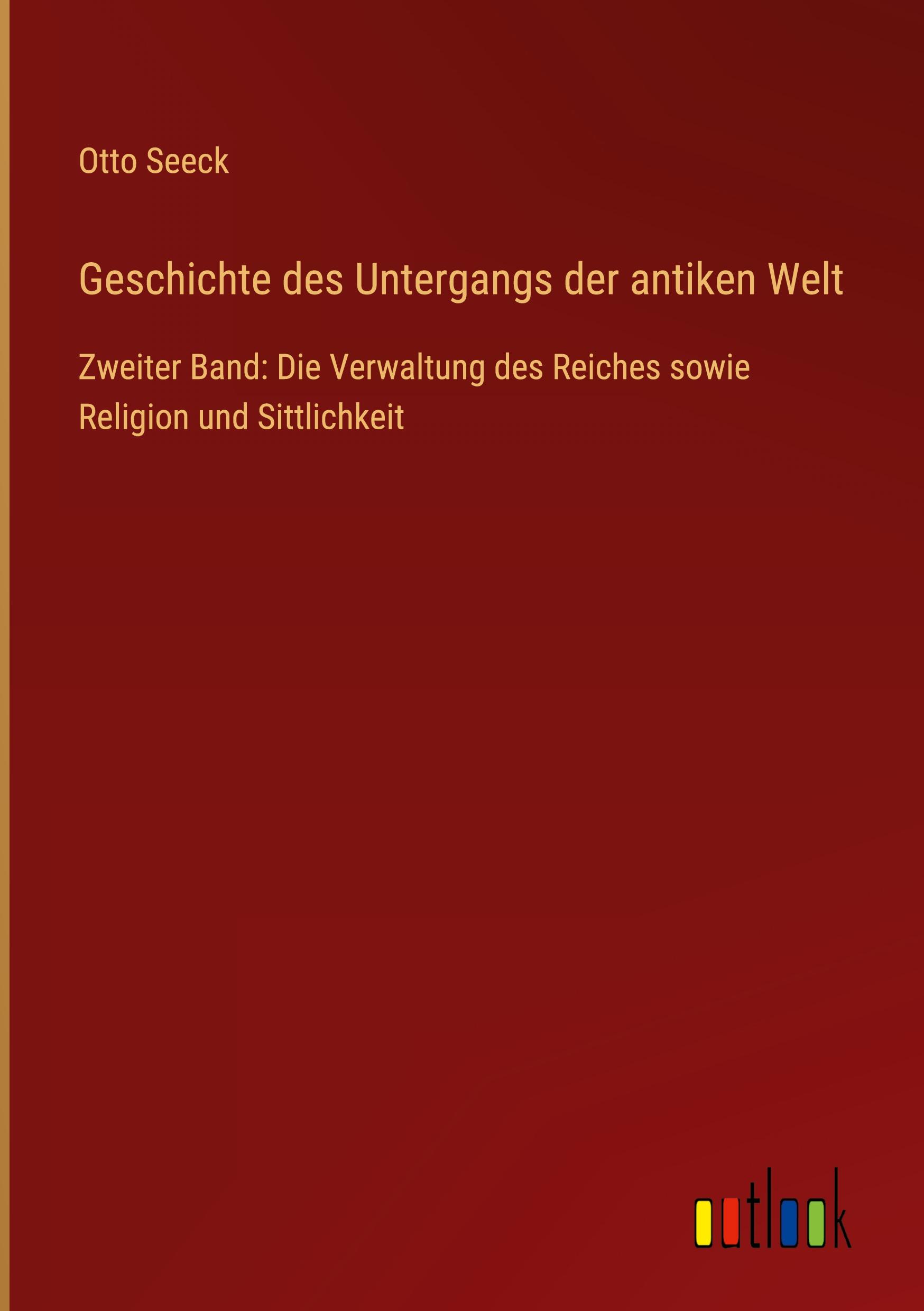 Vorderes Coverbild Geschichte des Untergangs der antiken Welt
