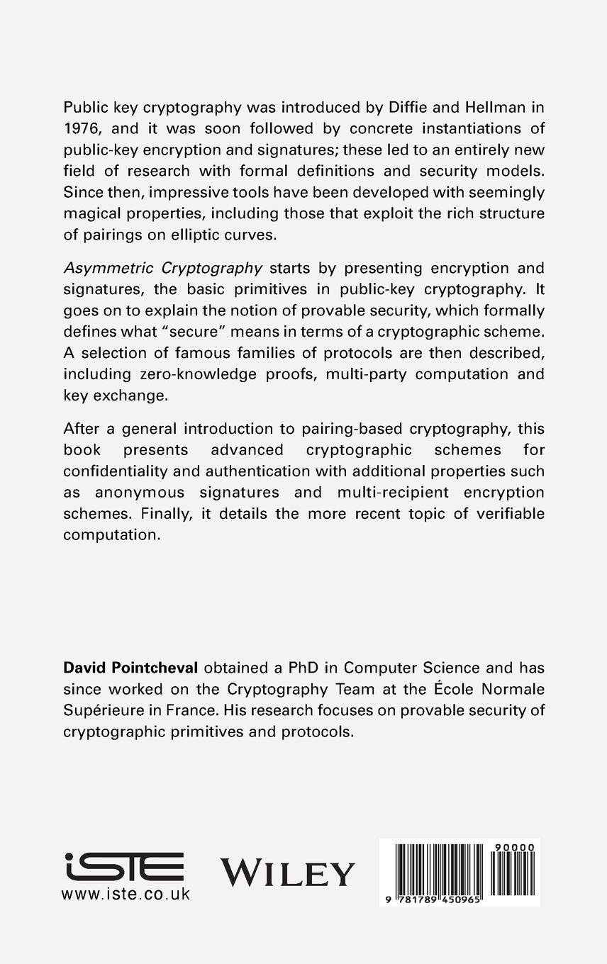 Rückseitencover Asymmetric Cryptography