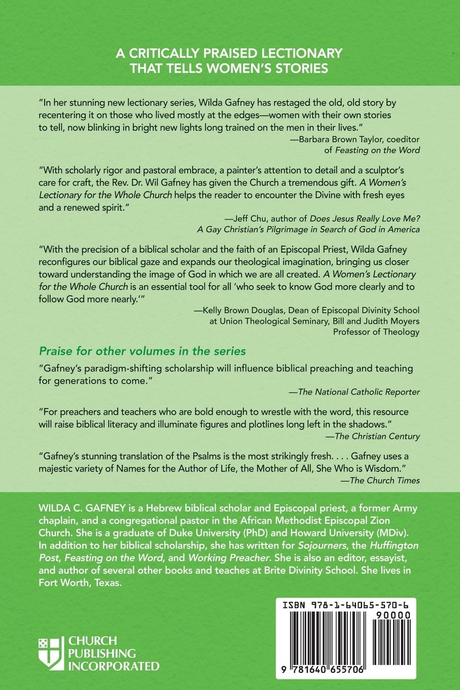 Rückseitencover A Women's Lectionary for the Whole Church Year B