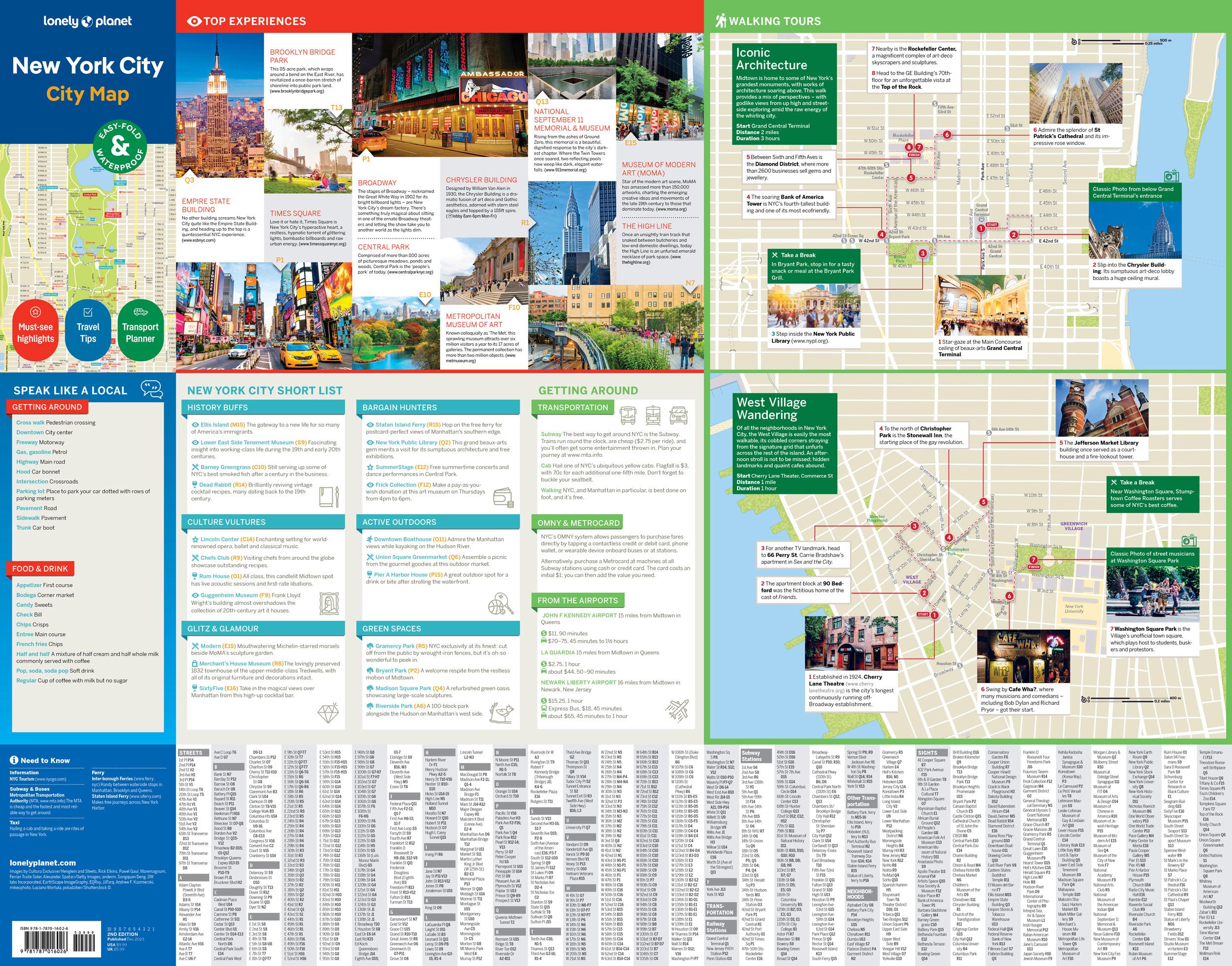 Beispielinhalt (Bild) Lonely Planet New York City Map