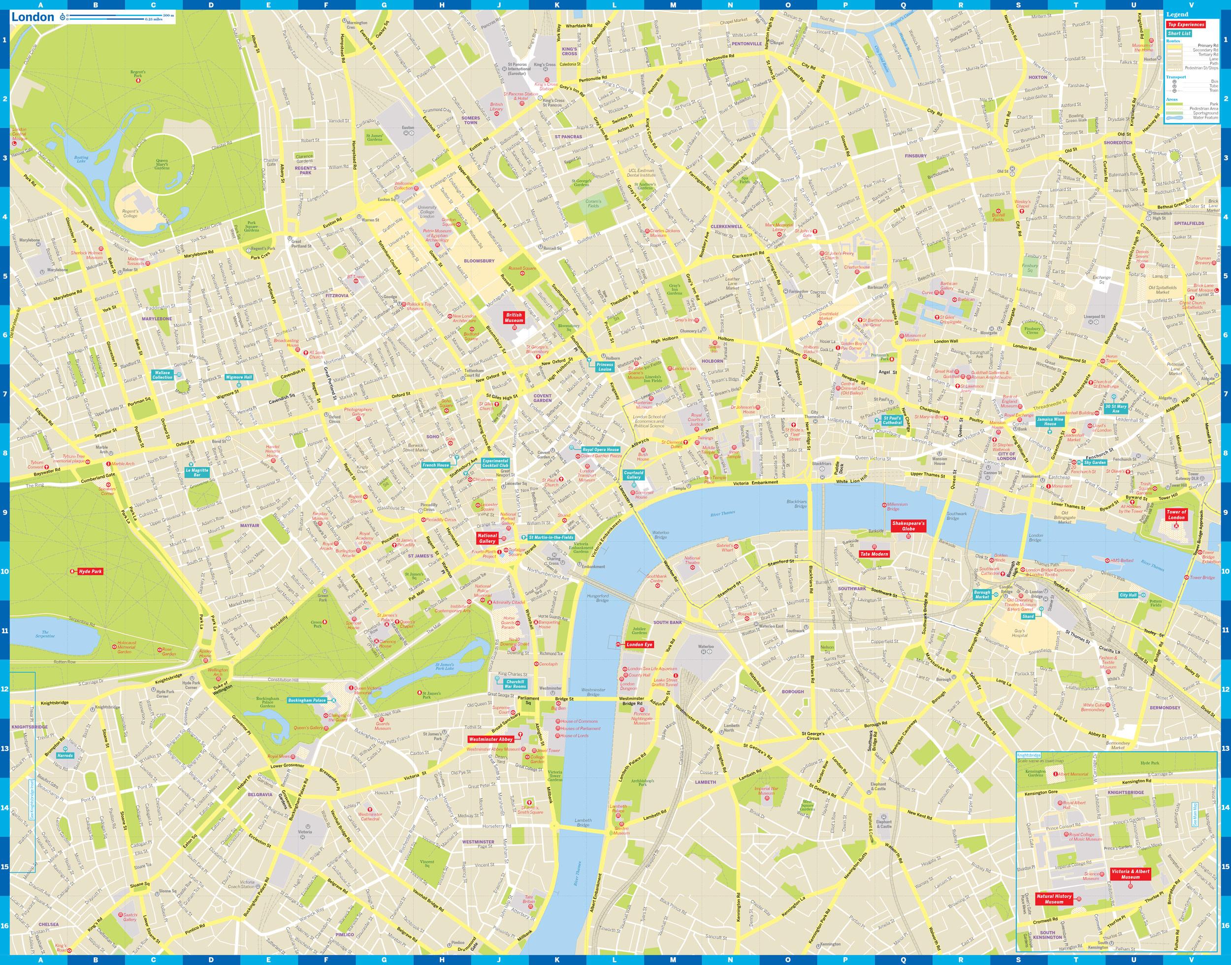 Beispielinhalt (Bild) Lonely Planet London City Map