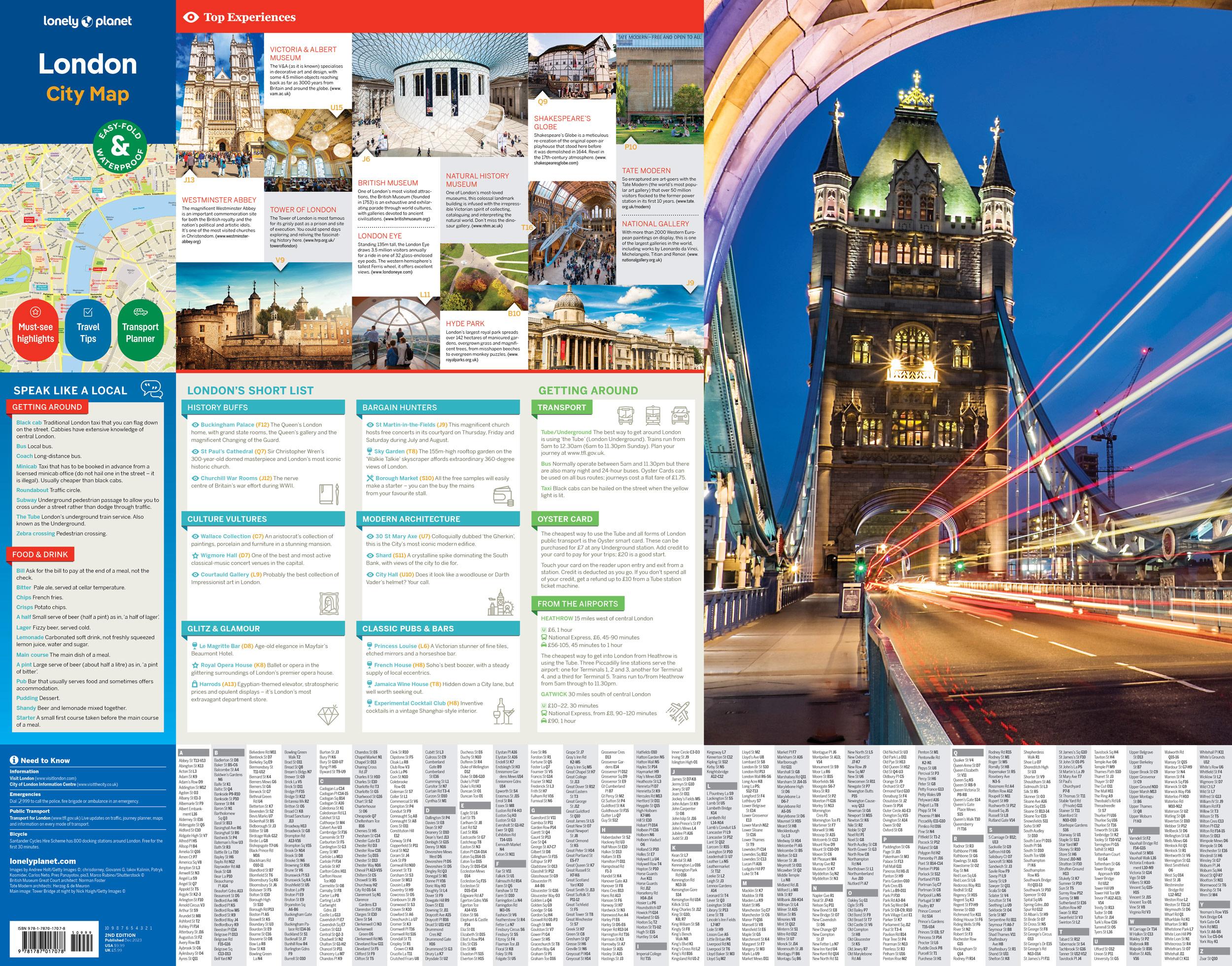 Beispielinhalt (Bild) Lonely Planet London City Map