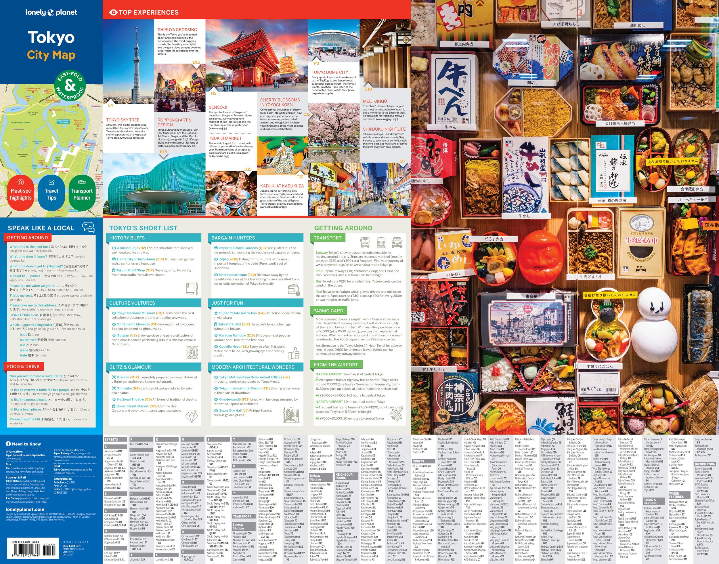 Beispielinhalt (Bild) Lonely Planet Tokyo City Map