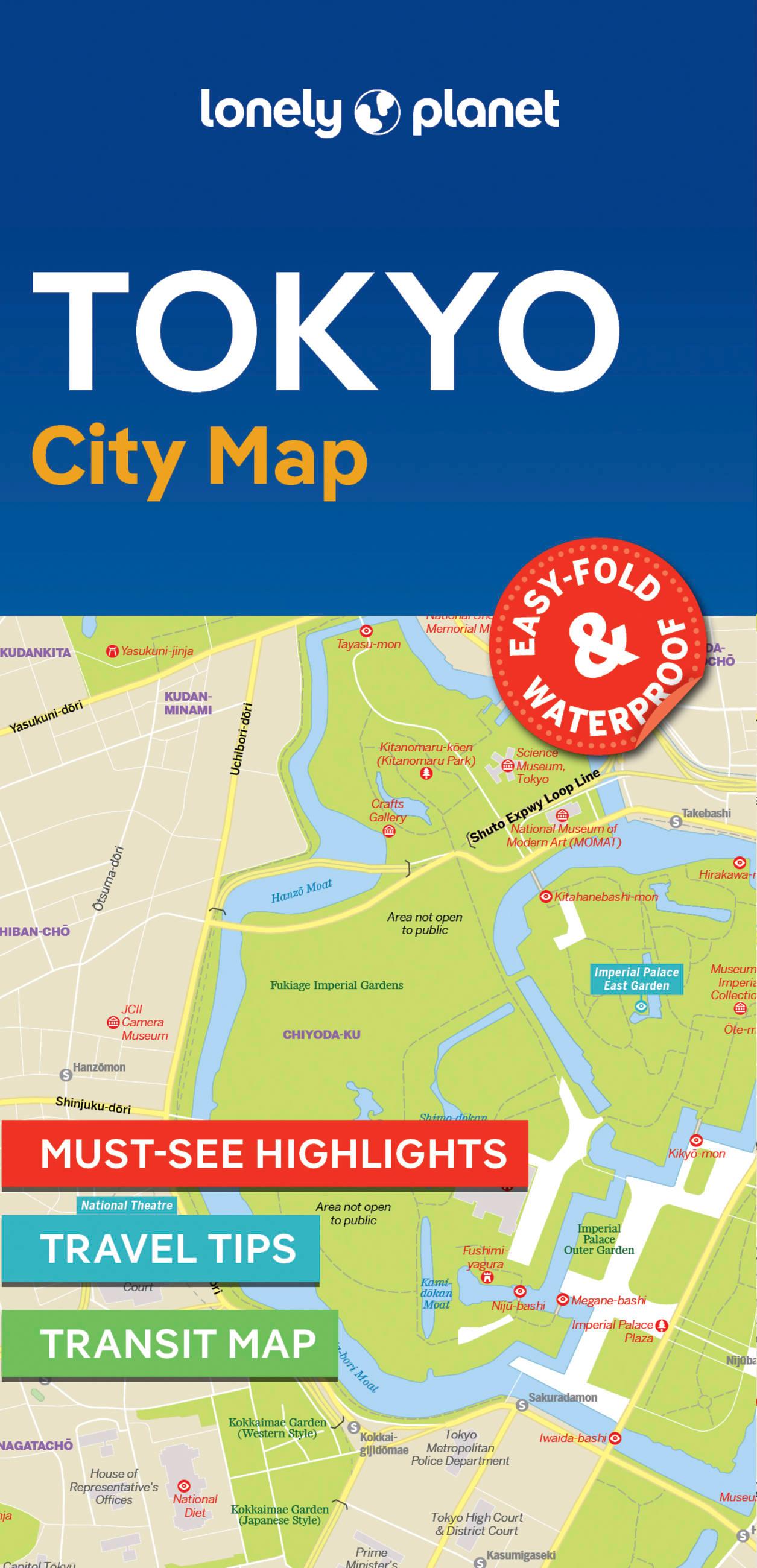 Vorderes Coverbild Lonely Planet Tokyo City Map