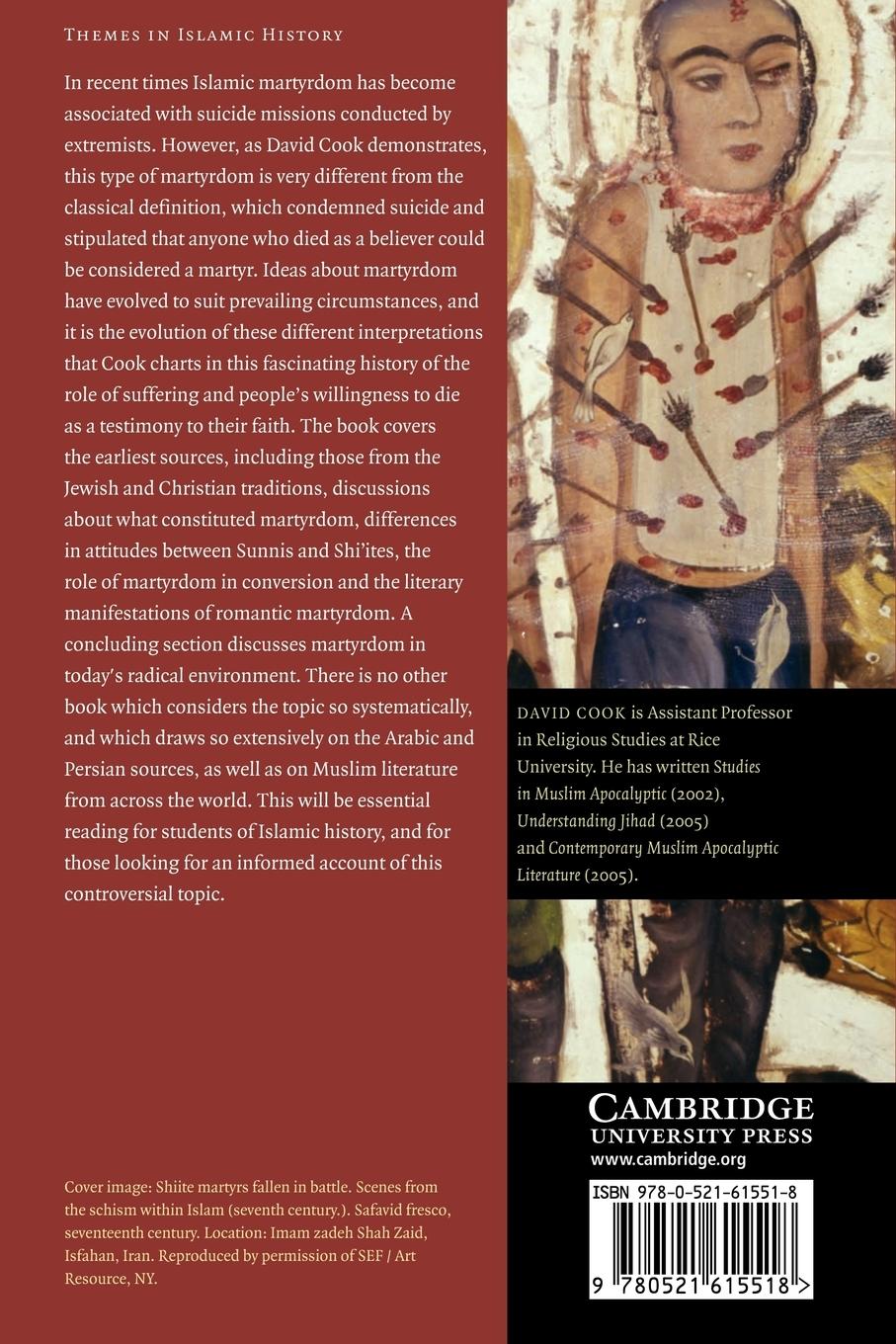 Rückseitencover Martyrdom in Islam