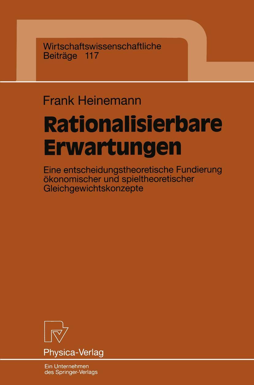 Vorderes Coverbild Rationalisierbare Erwartungen