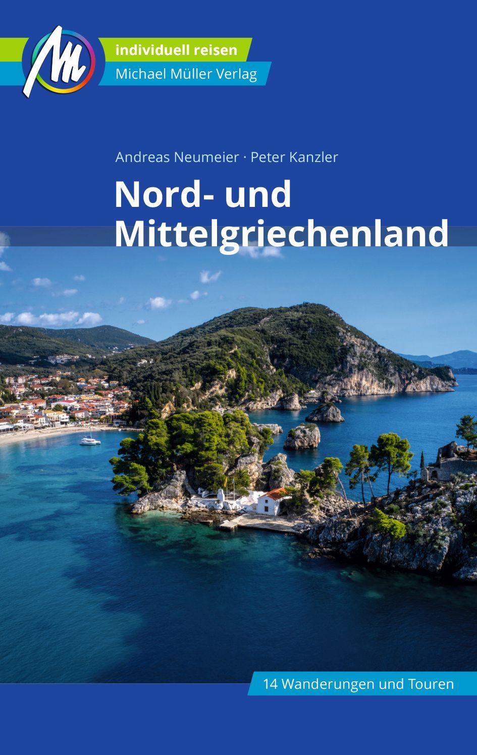 Vorderes Coverbild Nord- und Mittelgriechenland Reiseführer Michael Müller Verlag