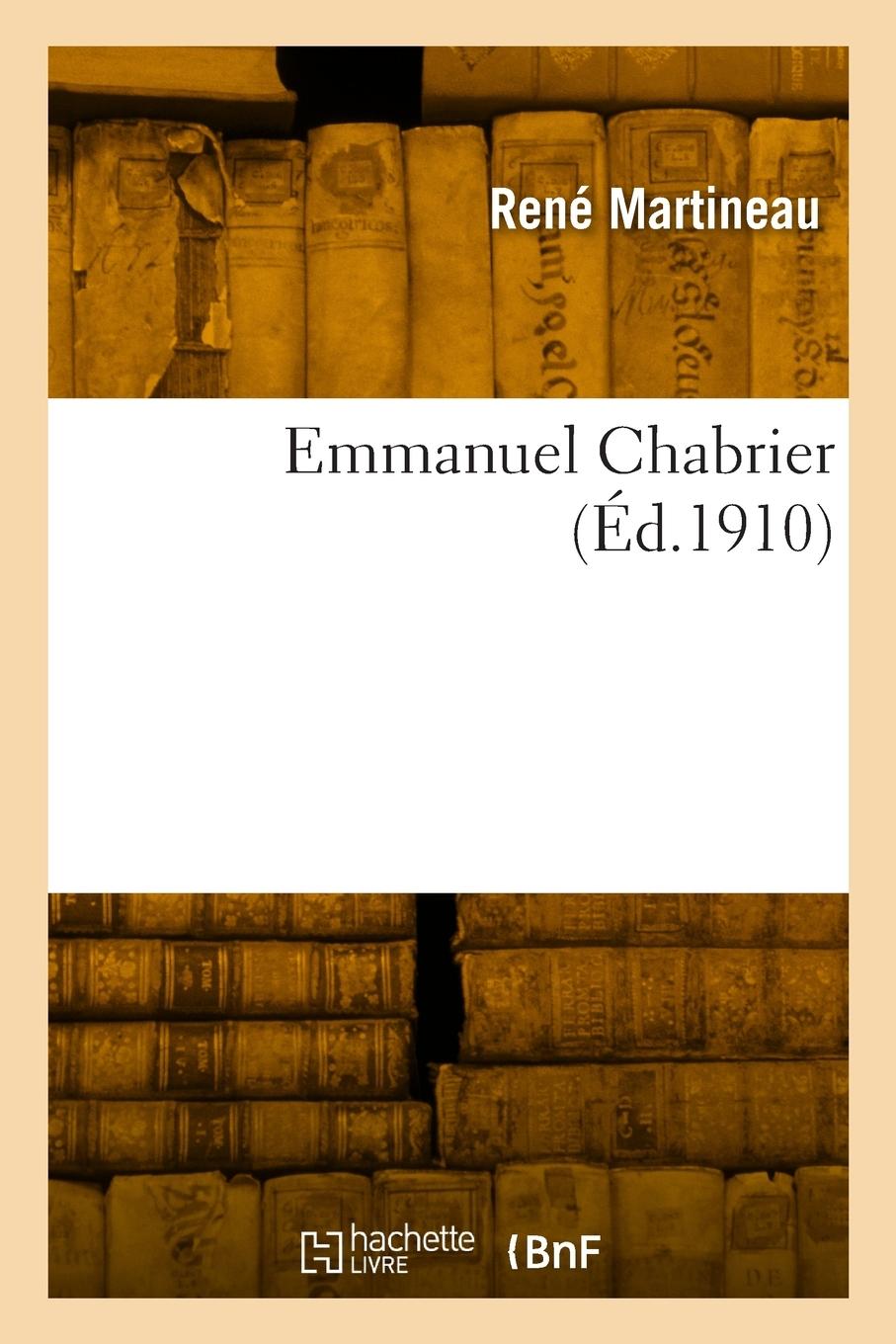 Vorderes Coverbild Emmanuel Chabrier