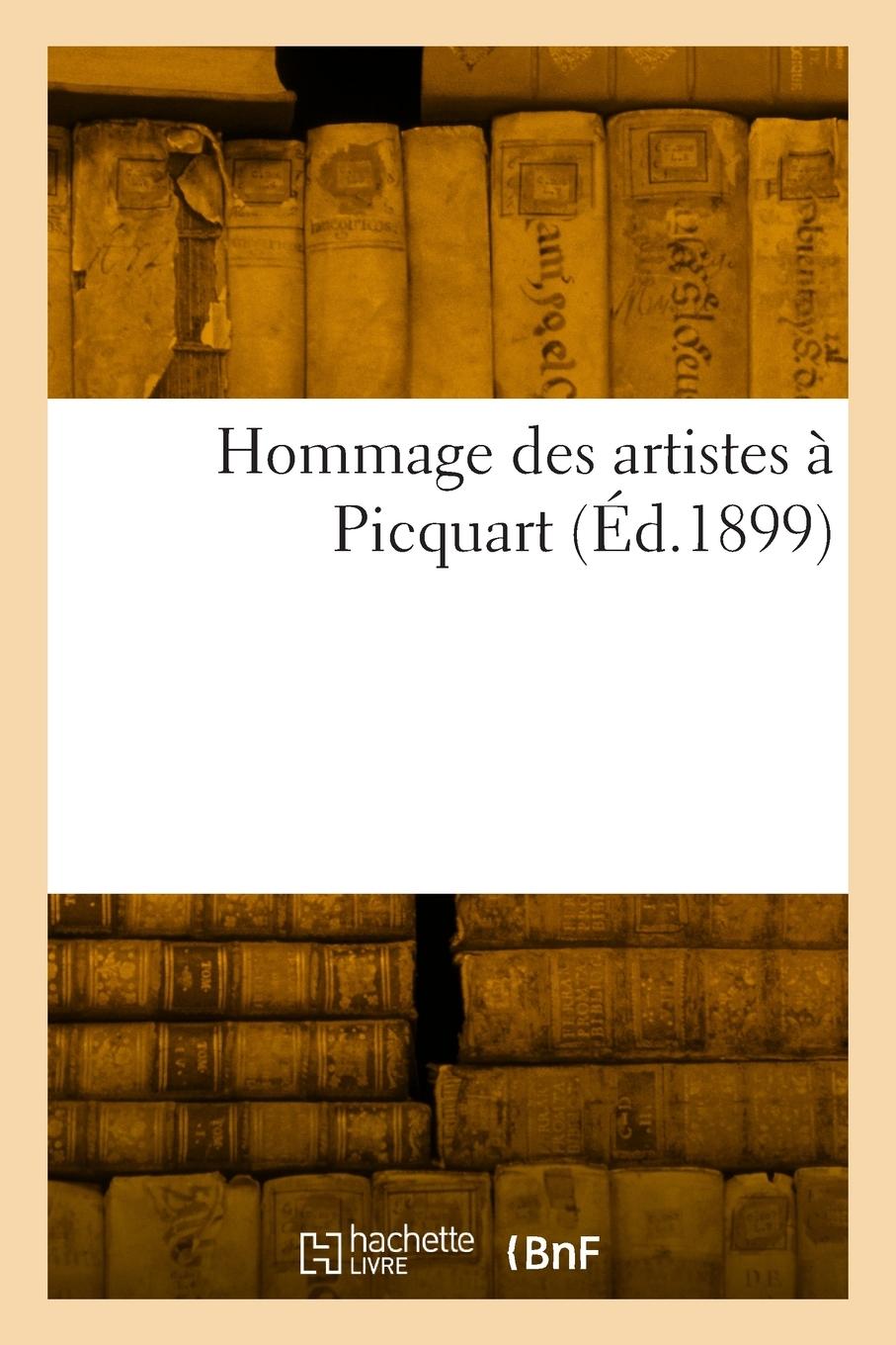 Vorderes Coverbild Hommage des artistes à Picquart
