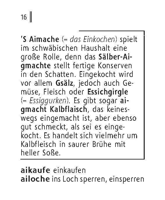 Beispielinhalt (Bild) Langenscheidt Lilliput Schwäbisch